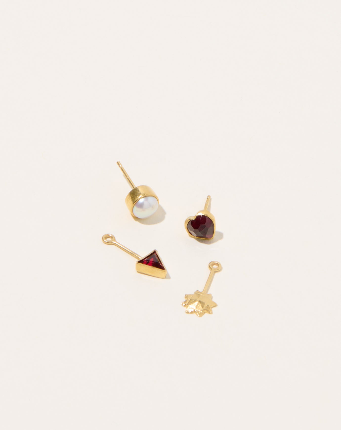 Grainne Morton Garnet Detachable Drop Earrings