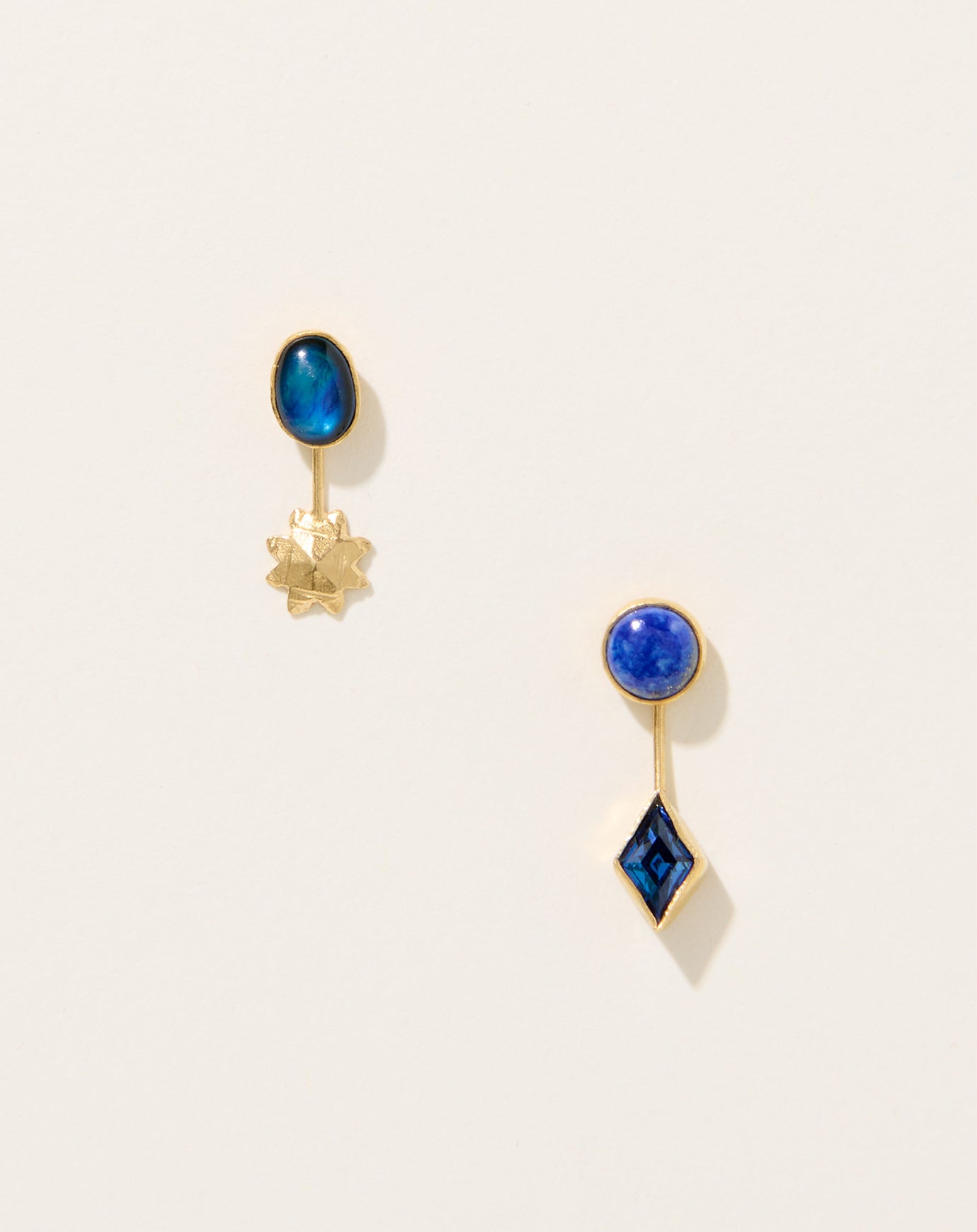 Grainne Morton Lapis Detachable Drop Earrings