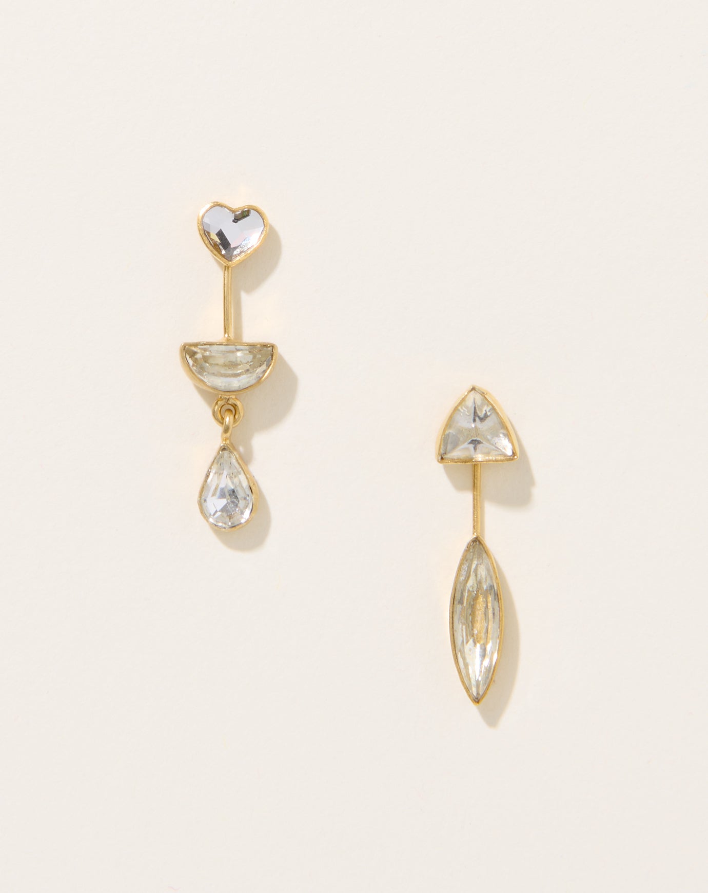 Grainne Morton Rhinestone Detachable Victorian Drop Earrings