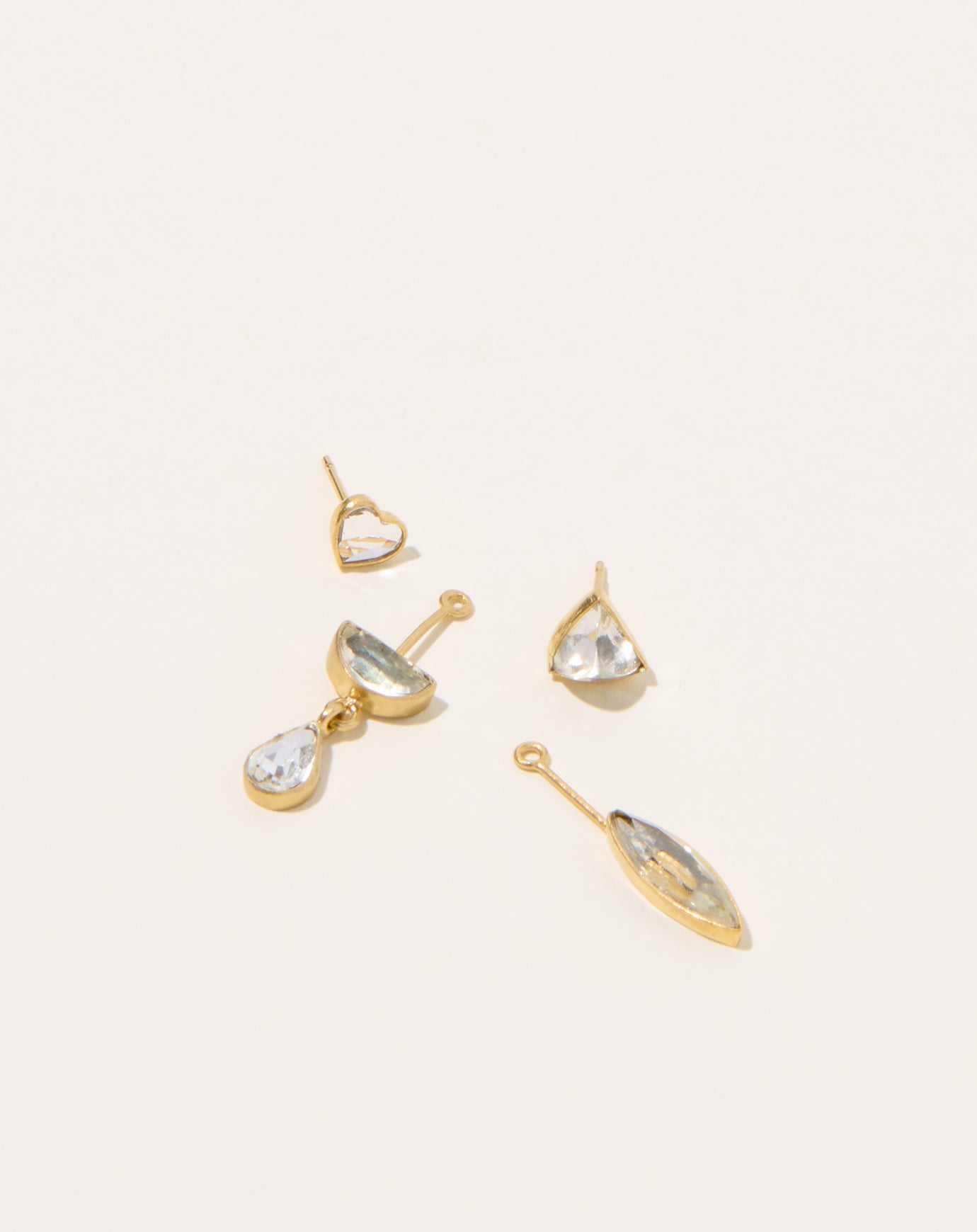 Grainne Morton Rhinestone Detachable Victorian Drop Earrings