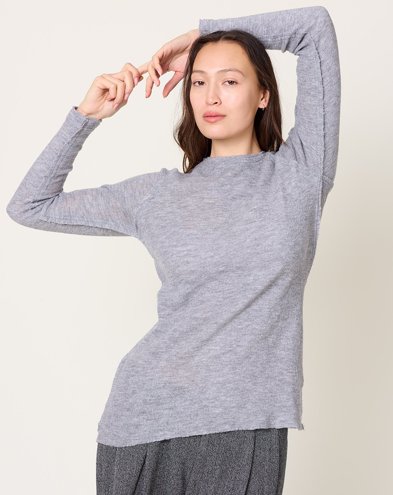 Guðrun & Guðrun Barba Round Neck in Grey