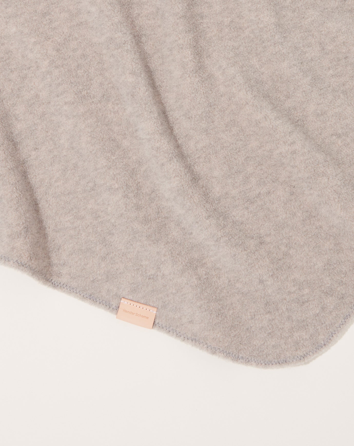 Hender Scheme Fleece Bandana in Melange Grey