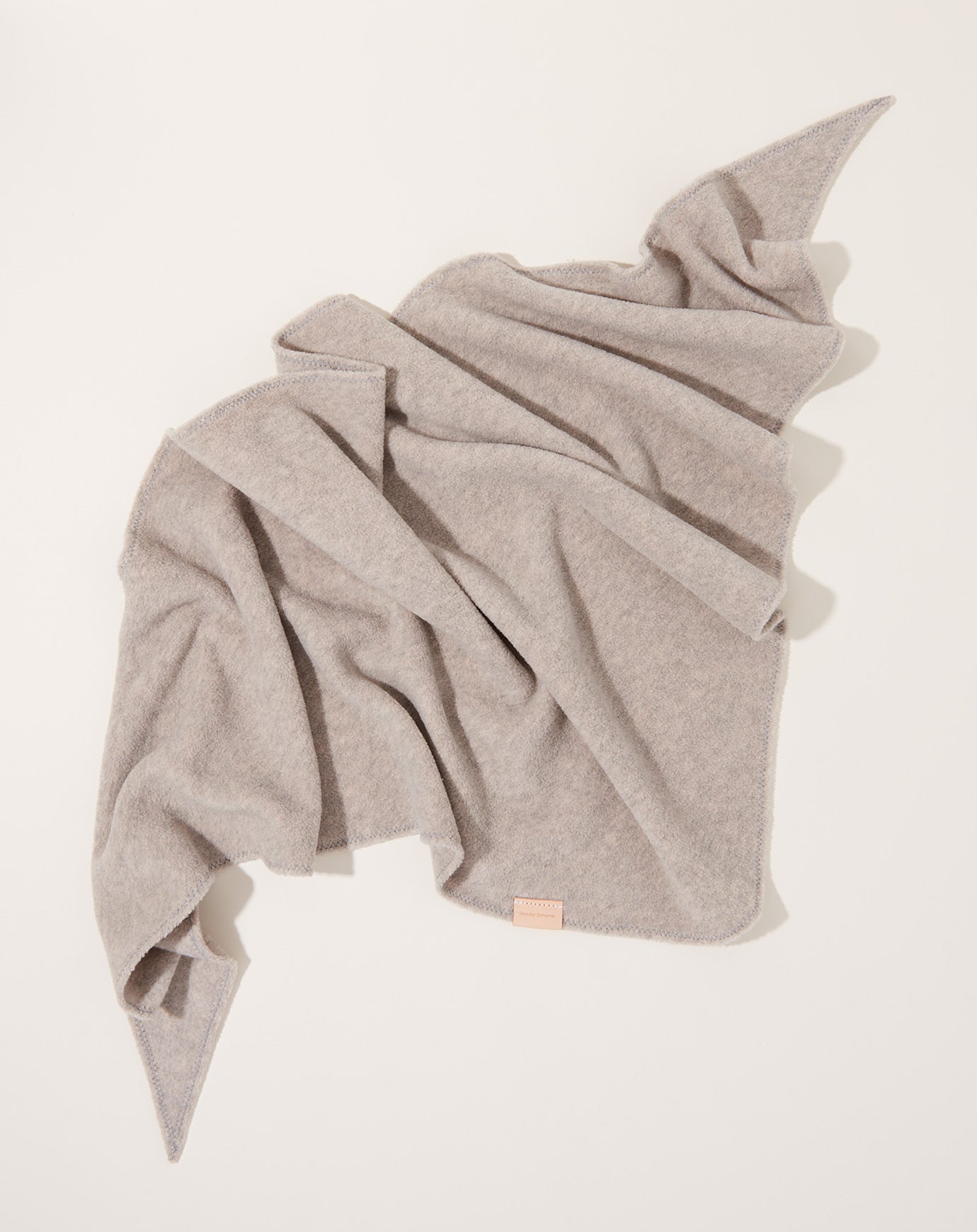 Hender Scheme Fleece Bandana in Melange Grey