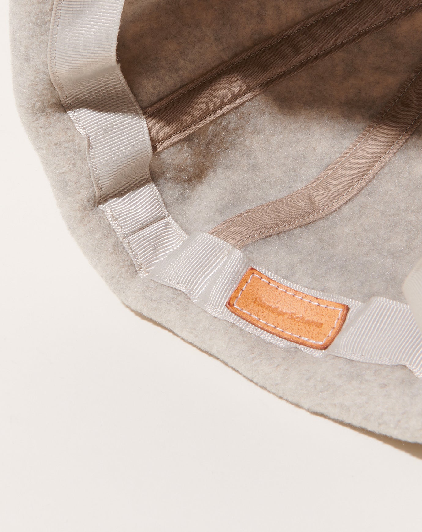 Hender Scheme Fleece Ear Cap in Melange Grey