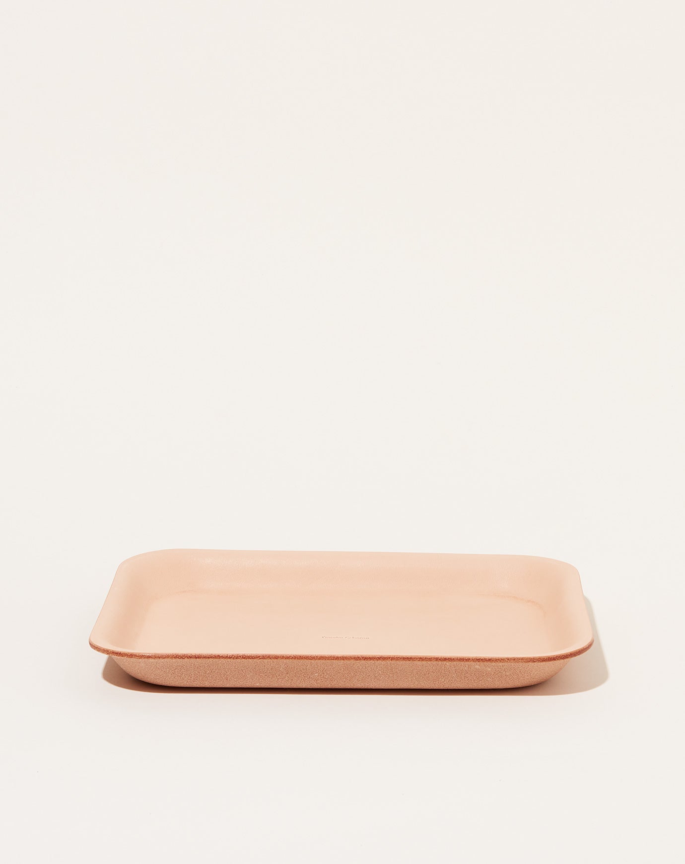 Hender Scheme Leather Tray M in Natural