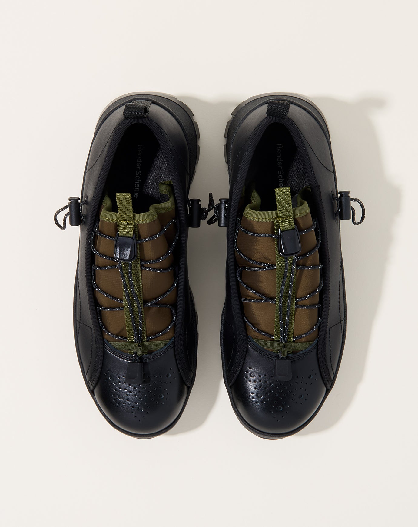 Hender Scheme Neo Tarp Trek in Black and Khaki