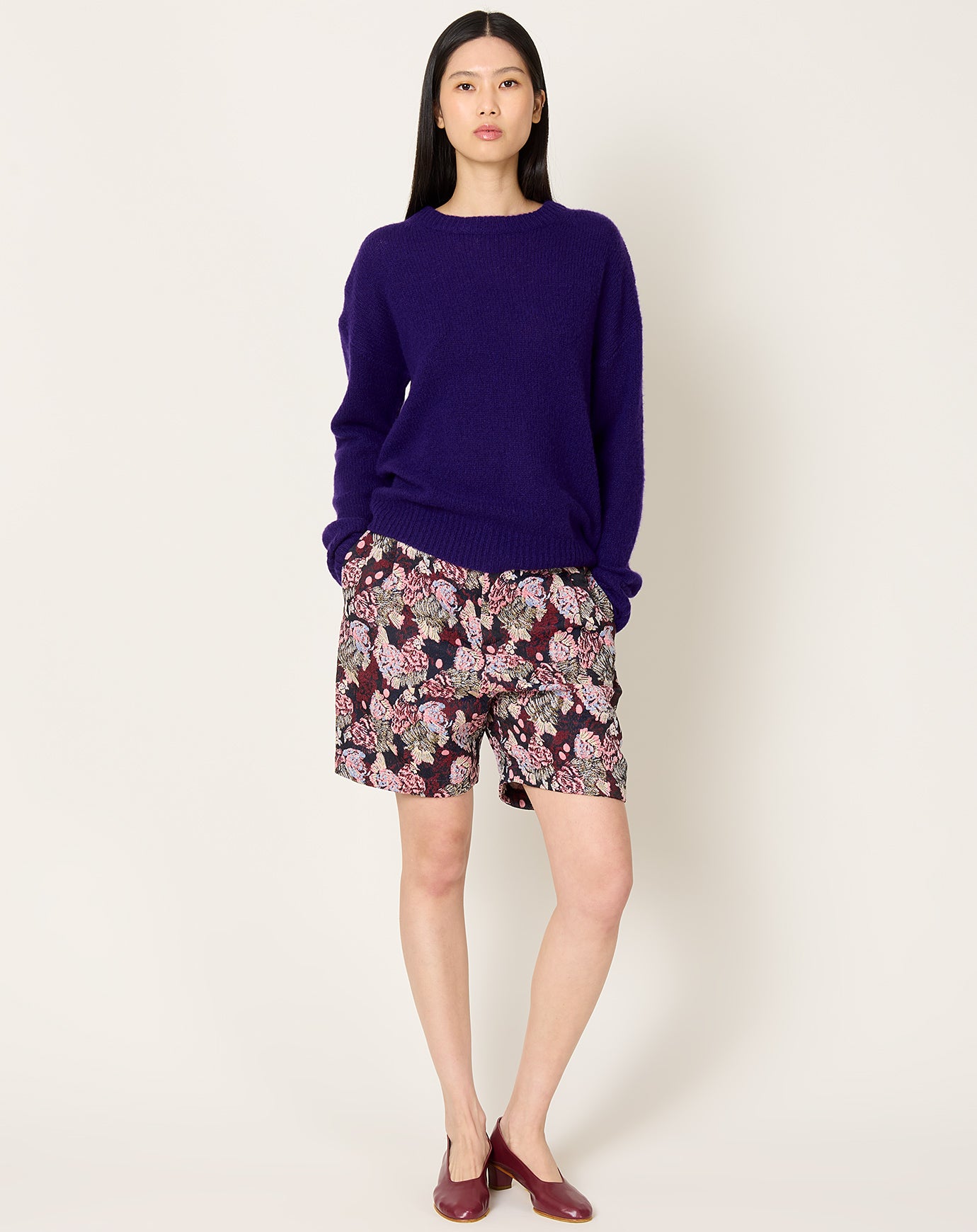 Henrik Vibskov Claus Shorts in Navy Chickens