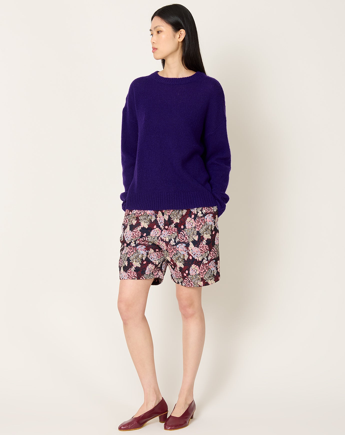 Henrik Vibskov Claus Shorts in Navy Chickens