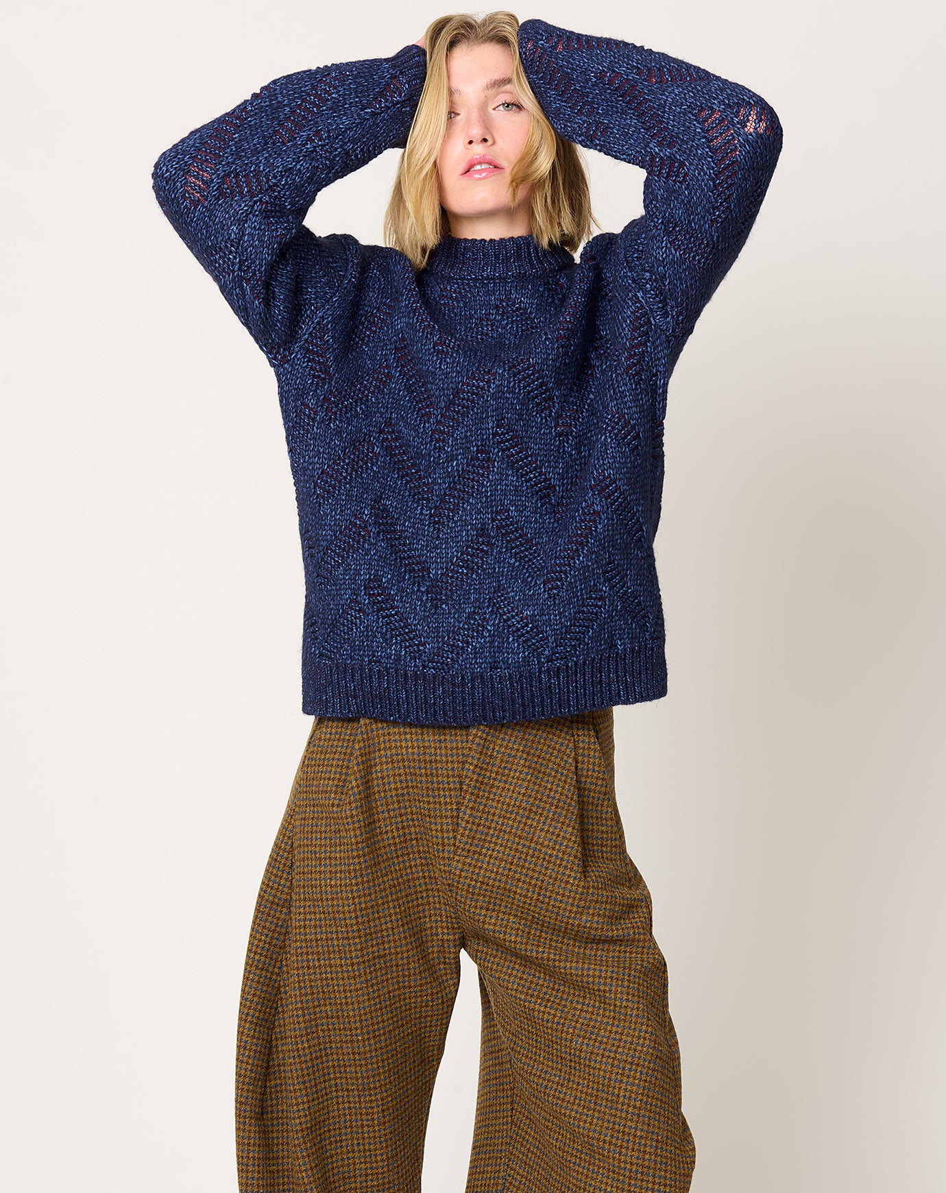 Henrik Vibskov Flat Knitted Sweater in Flat Navy