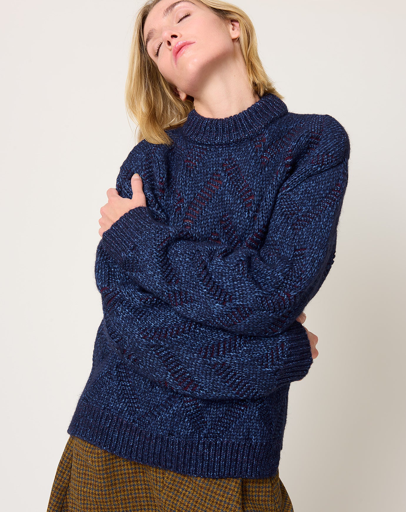 Henrik Vibskov Flat Knitted Sweater in Flat Navy