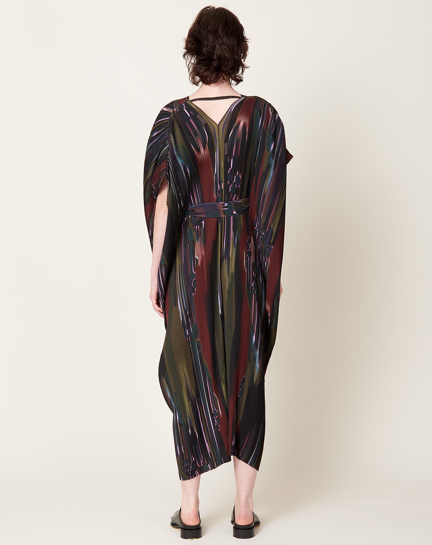 Henrik Vibskov Knight Plisse Kaftan in Dark Tetris Drips