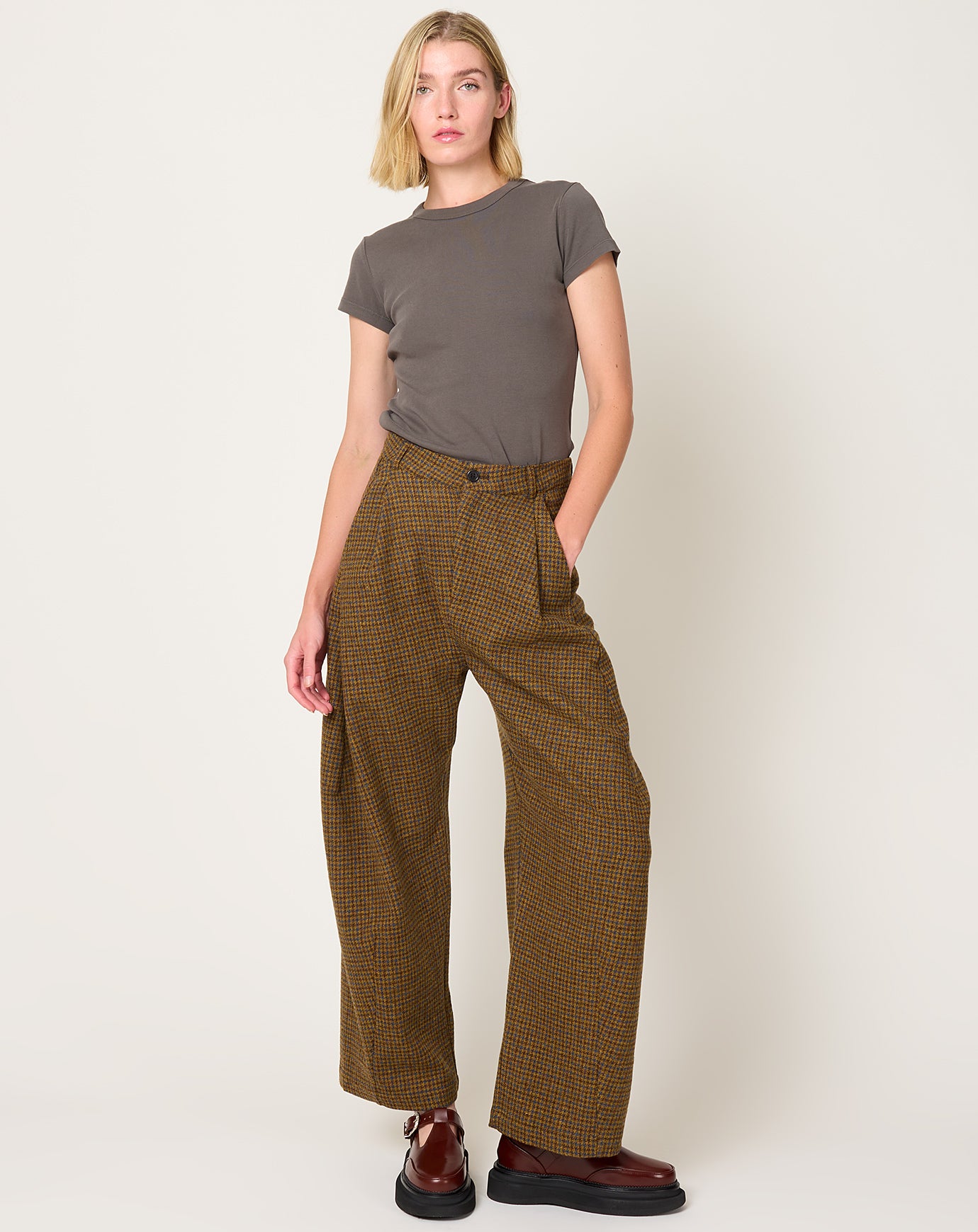 Henrik Vibskov One Pants in Pied De Poule