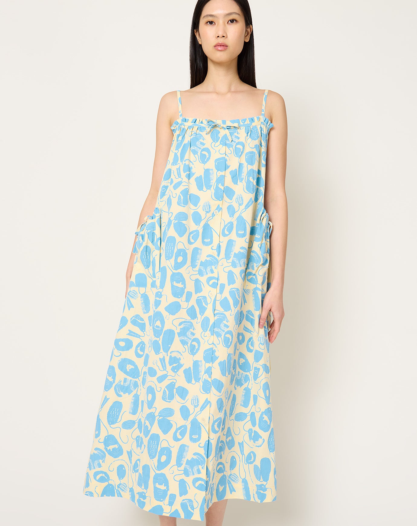 Henrik Vibskov Rooster Dress in Ecru Amulets