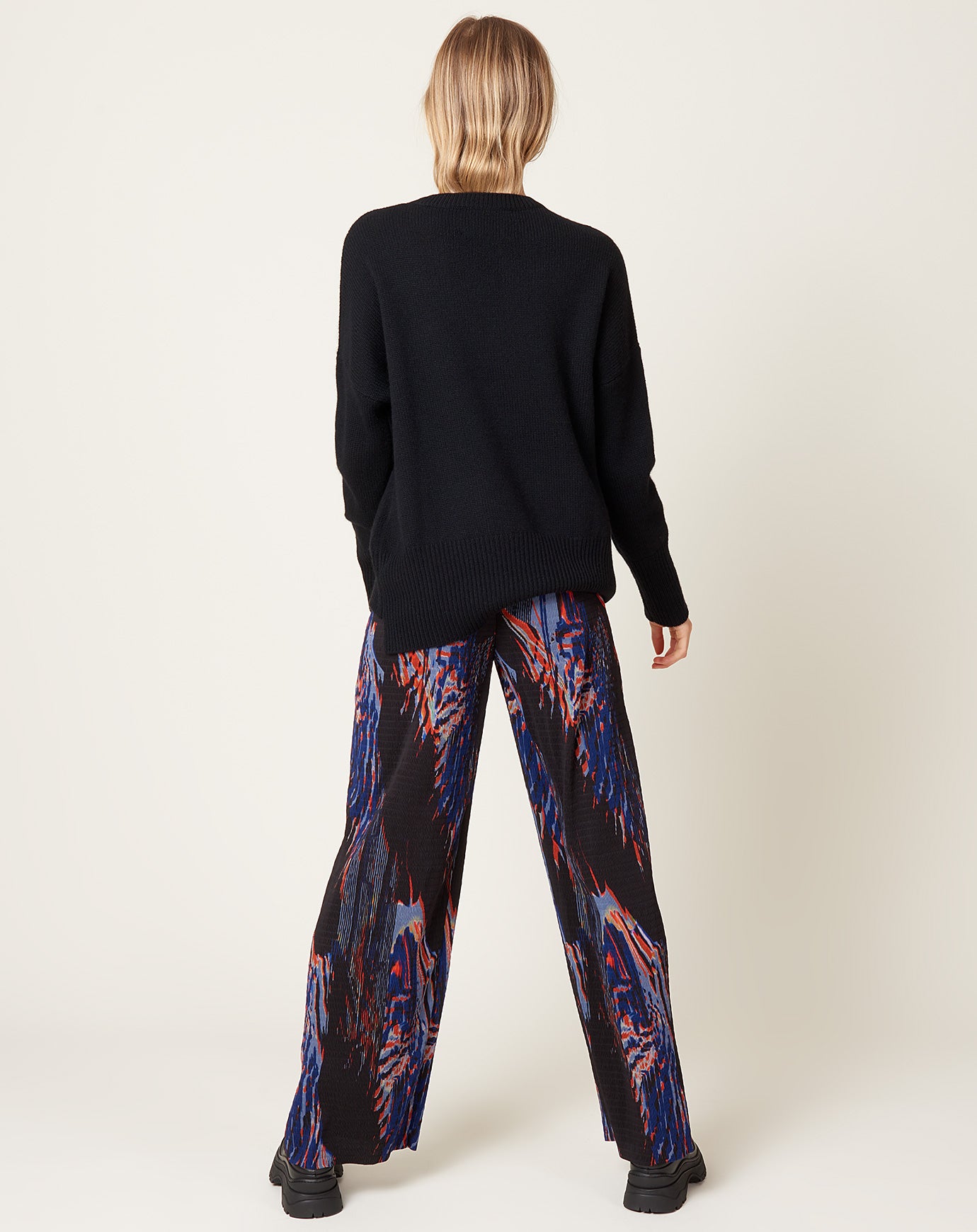 Henrik Vibskov Silhouette Plisse Pant in Blue Shadow Wing