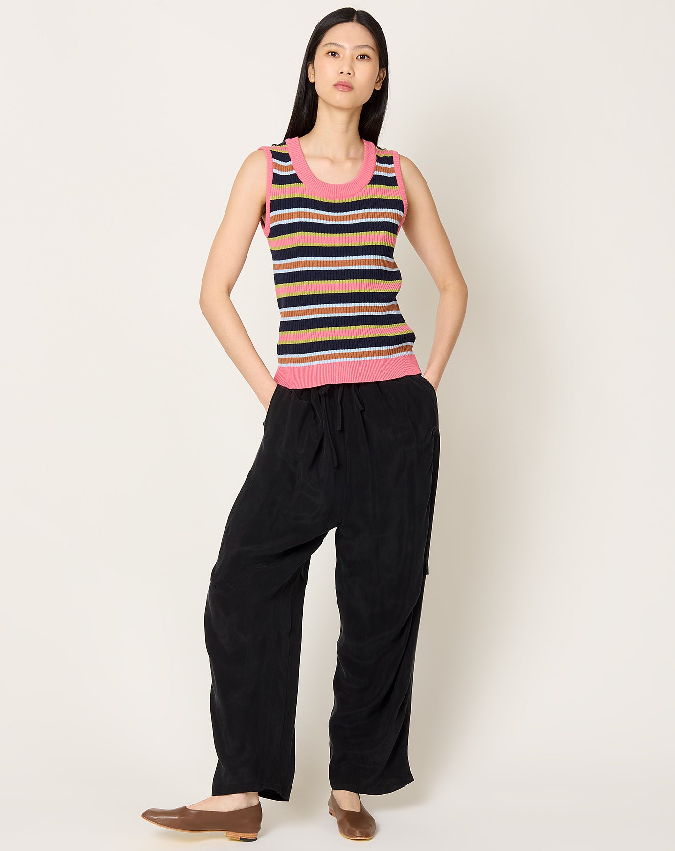 Henrik Vibskov Silk Stripes Singlet