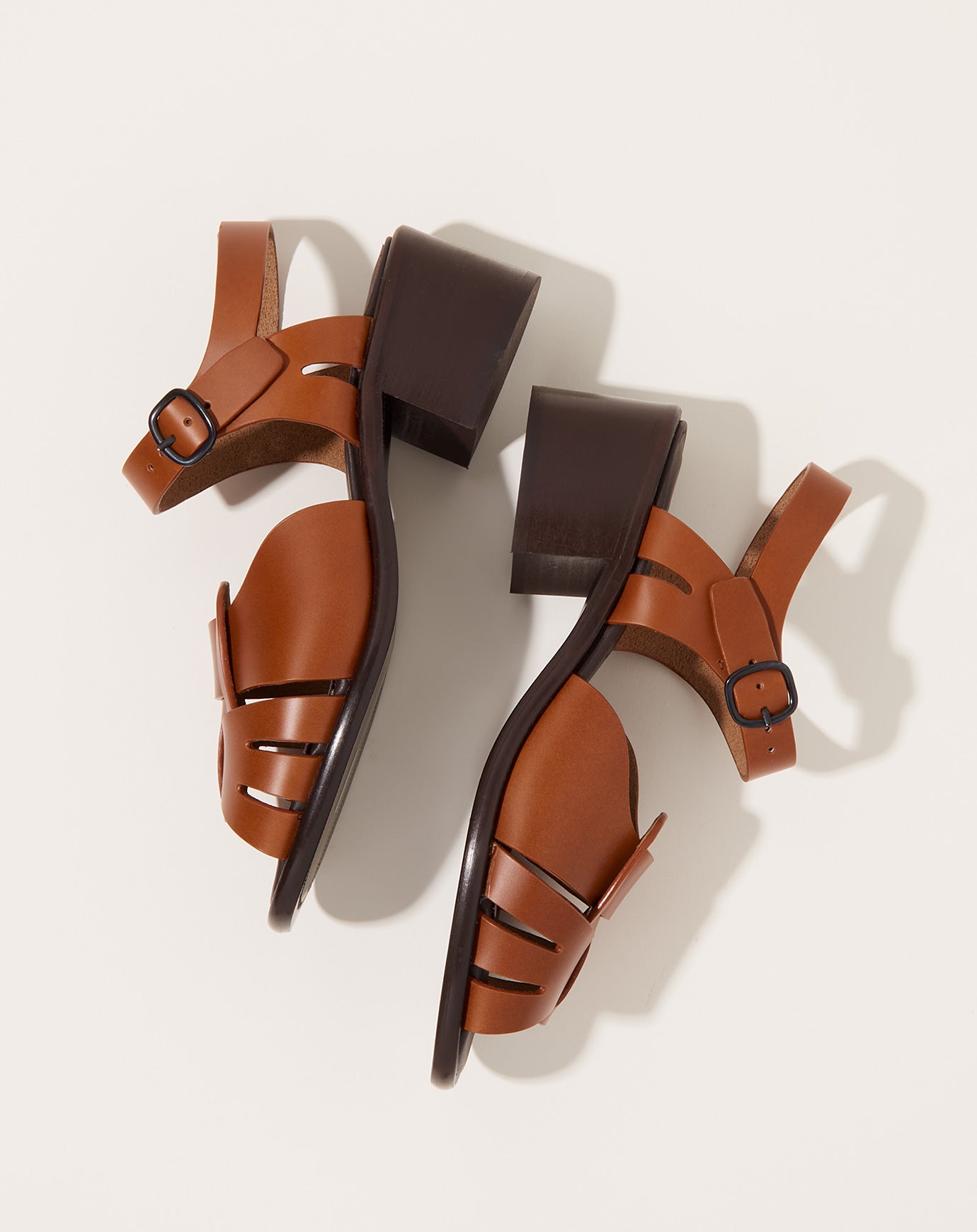 Hereu Ancora Square Heeled in Camel