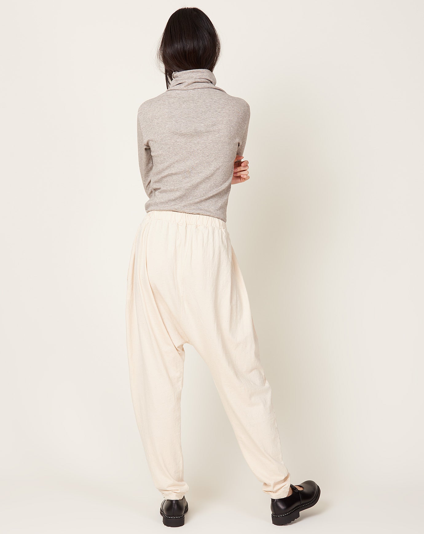 Ichi Antiquités Cotton Pants in Natural