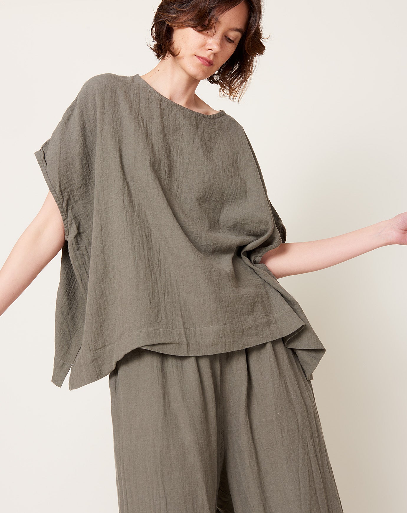 Ichi Antiquités Turtleneck Pullover in Beige