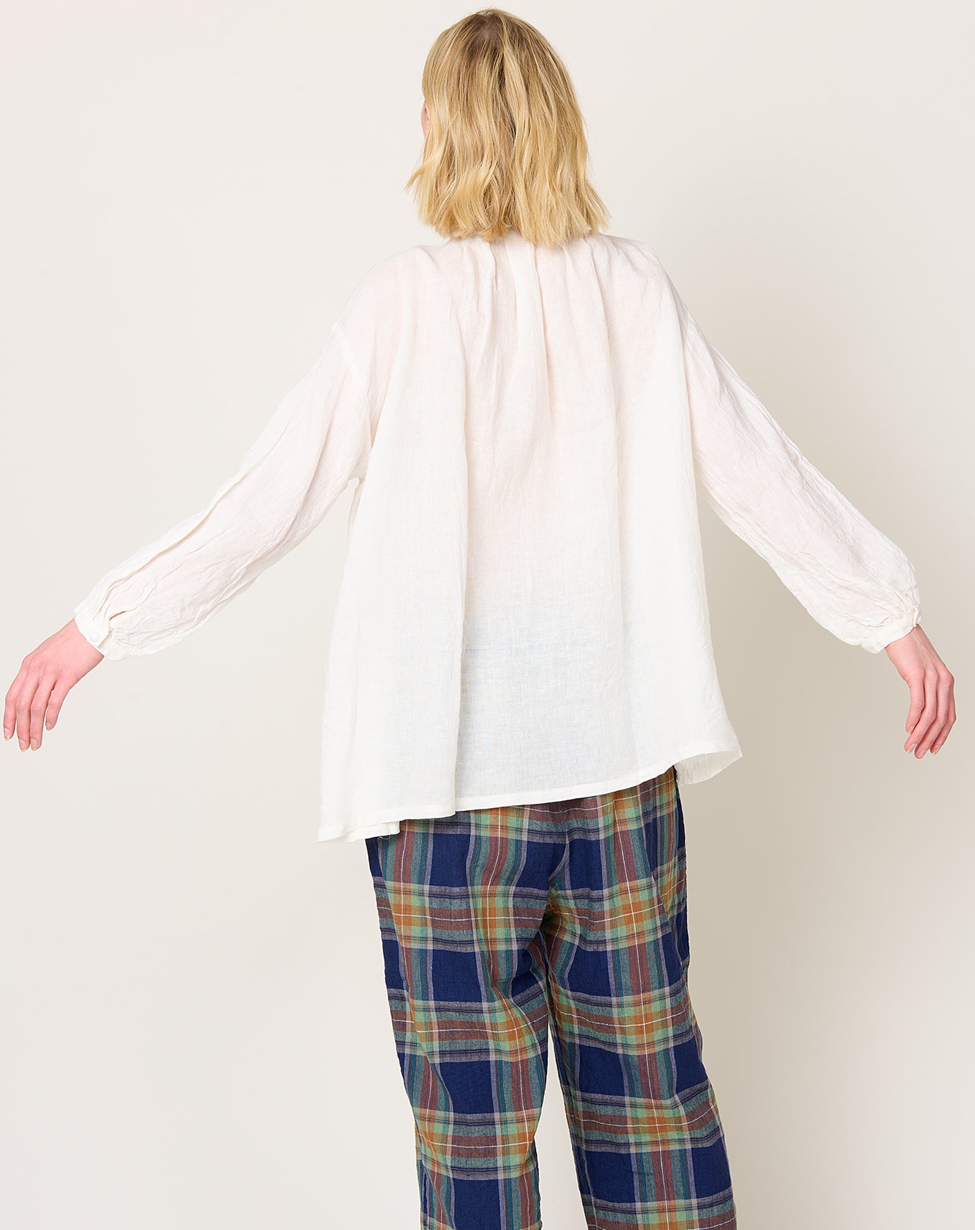 Ichi Antiquités French Linen Shirt in White