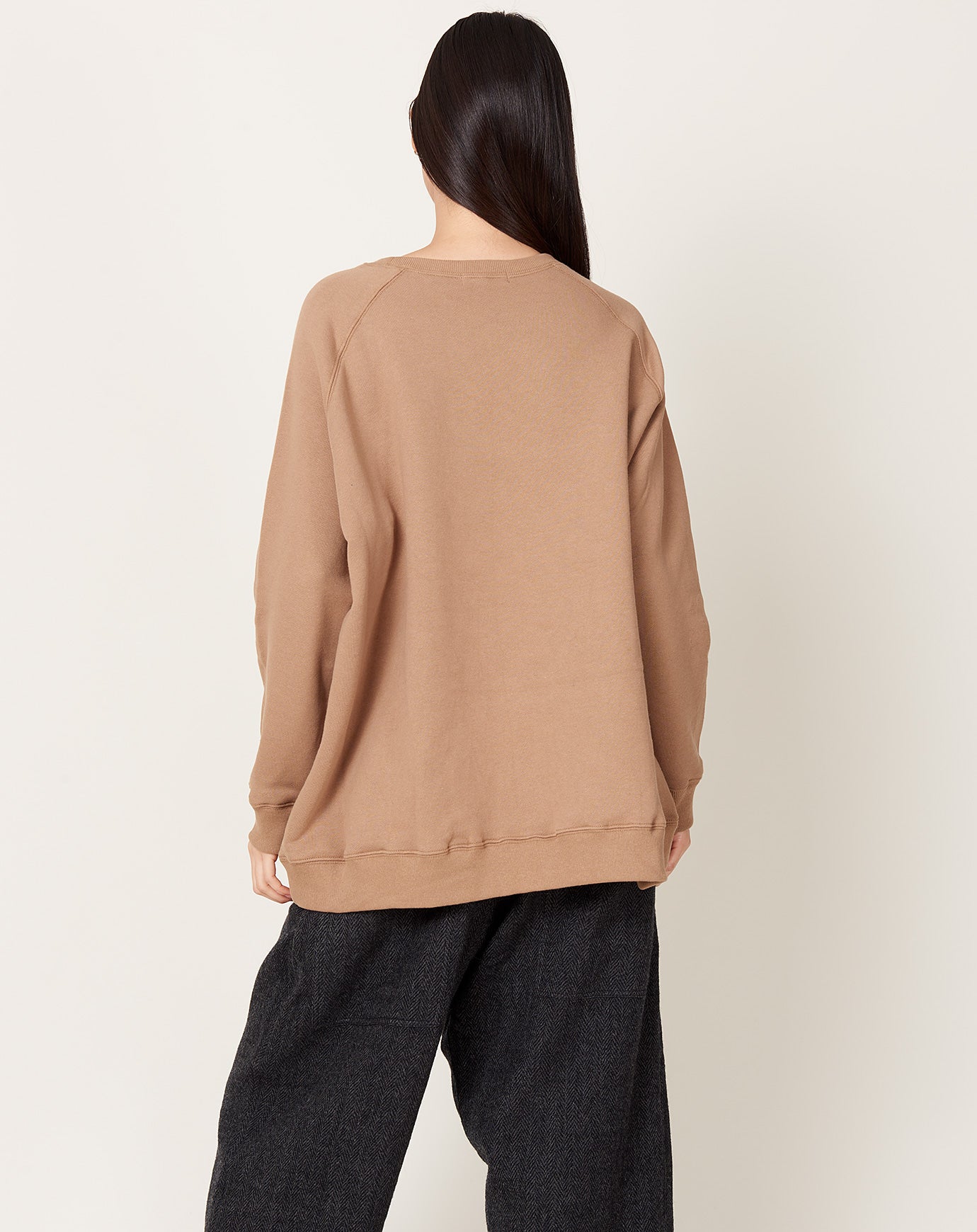 Ichi Antiquités French Terry Pullover in Beige