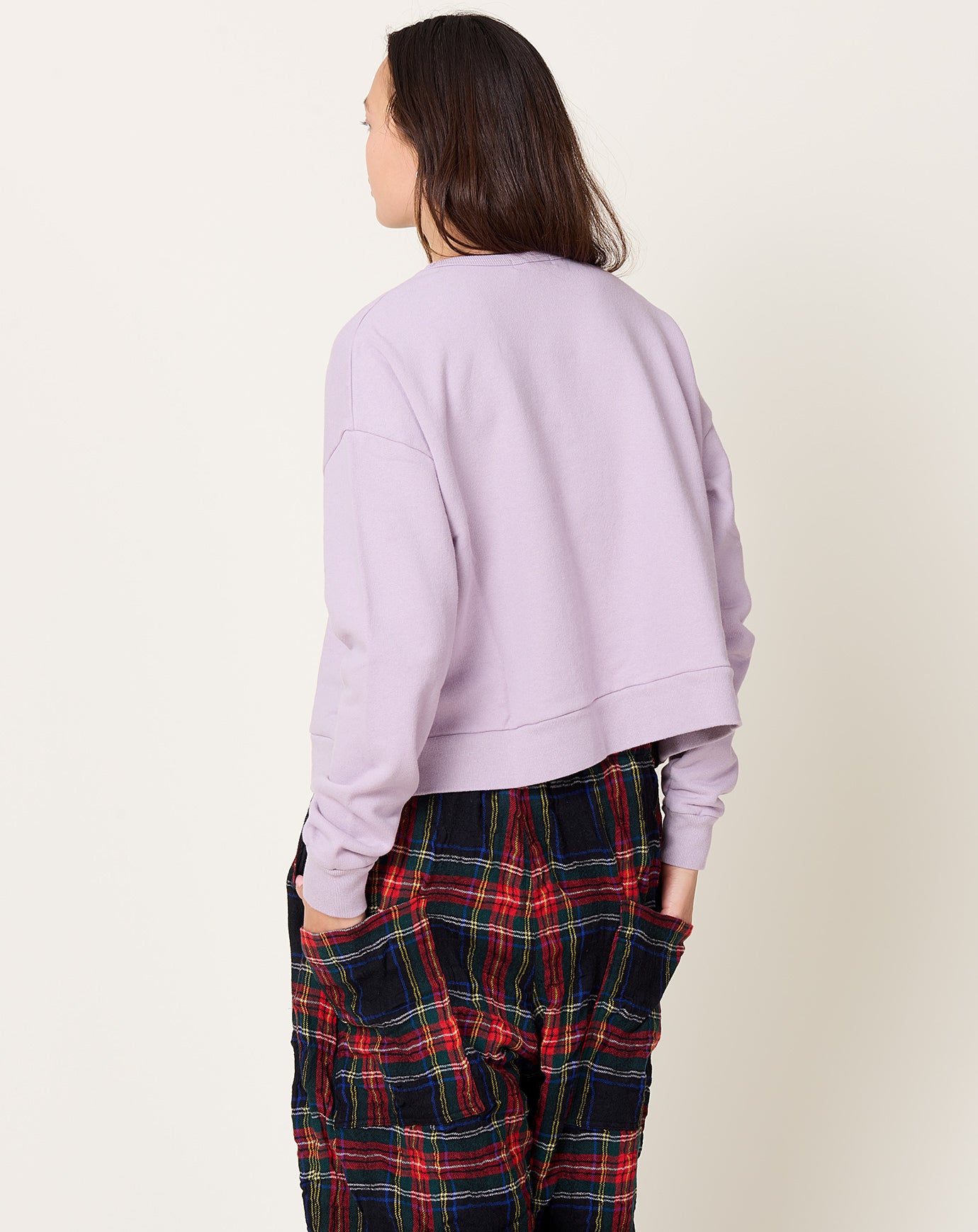 Ichi Antiquités French Terry Pullover in Lavender