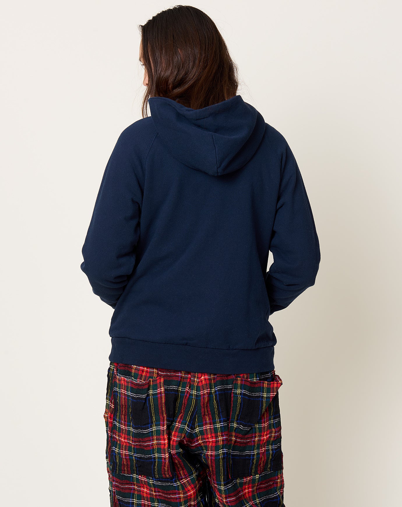 Ichi Antiquités French Terry Hoodie in Navy
