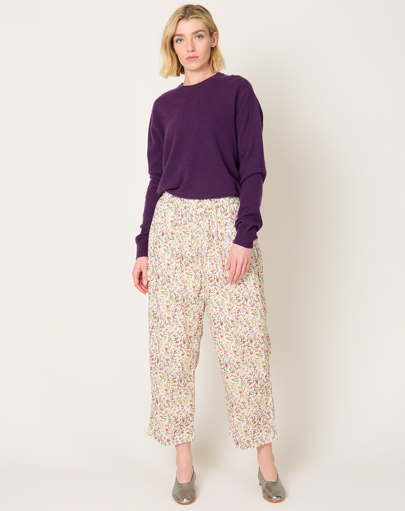 Ichi Antiquités Liberty Pants in Flower