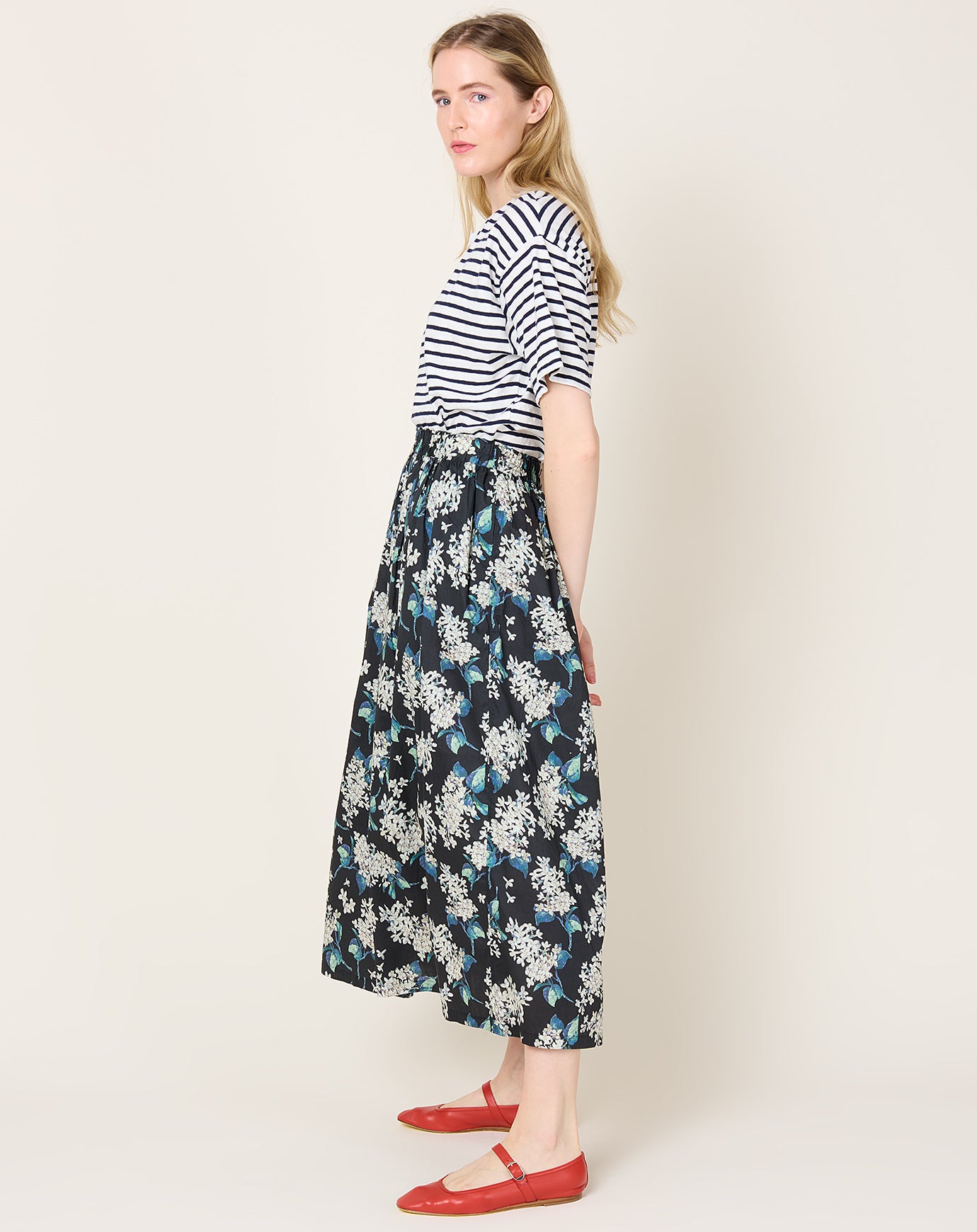 Ichi Antiquités Liberty Skirt in Big Flower