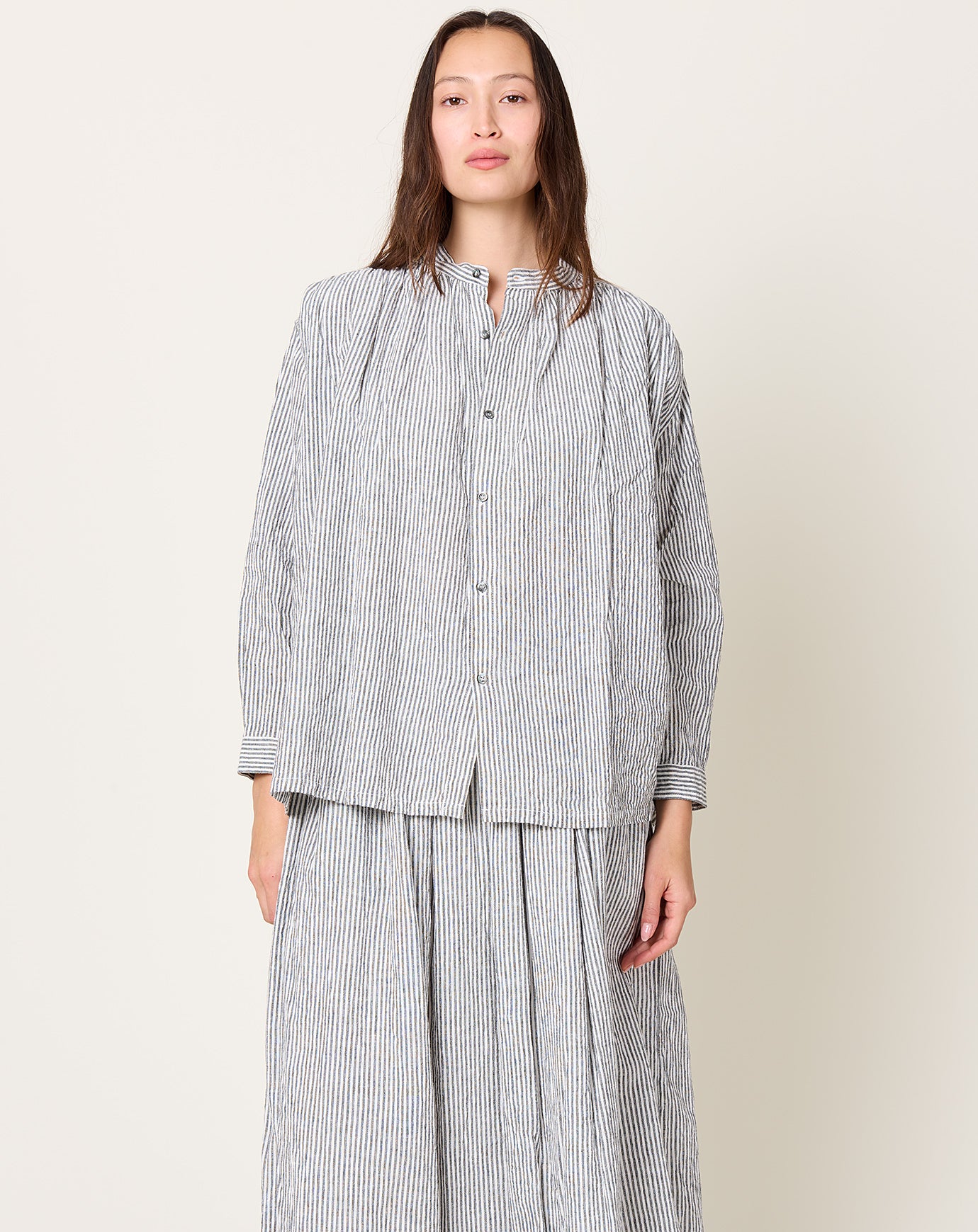 Ichi Antiquités Stripe Shirt in White