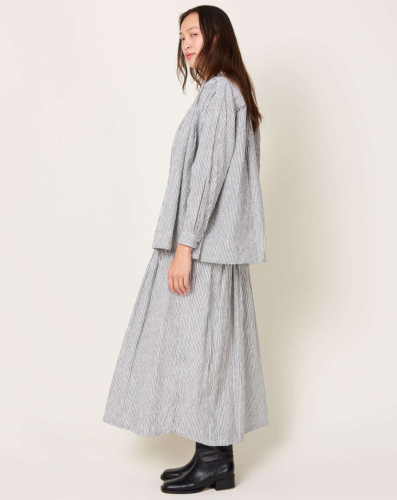 Ichi Antiquités Stripe Shirt in White