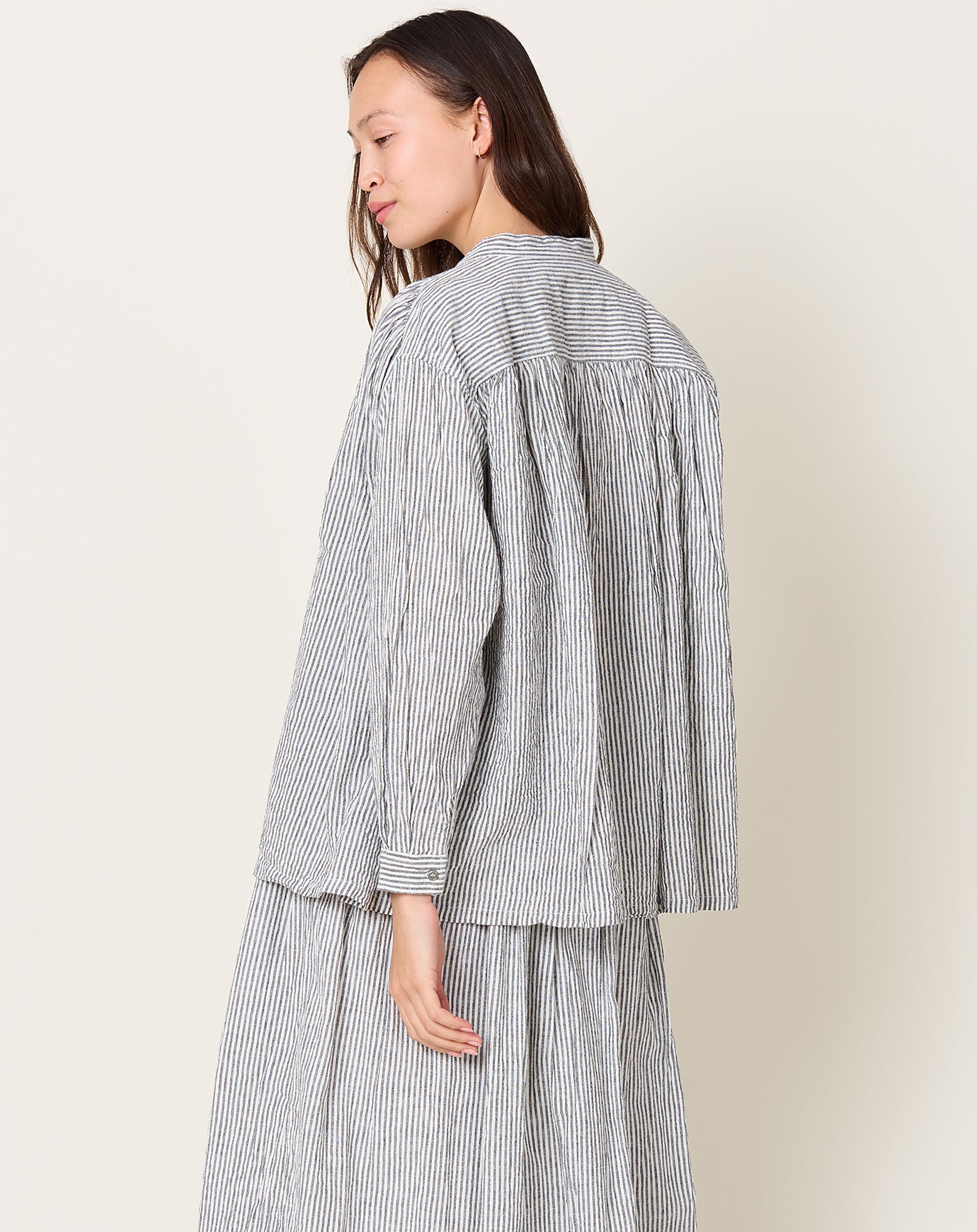 Ichi Antiquités Stripe Shirt in White