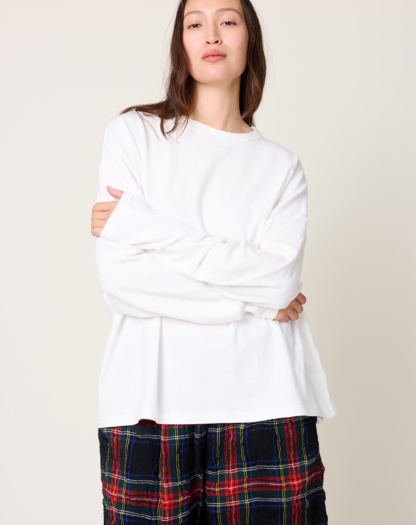 Ichi Antiquités Loose Pullover in White