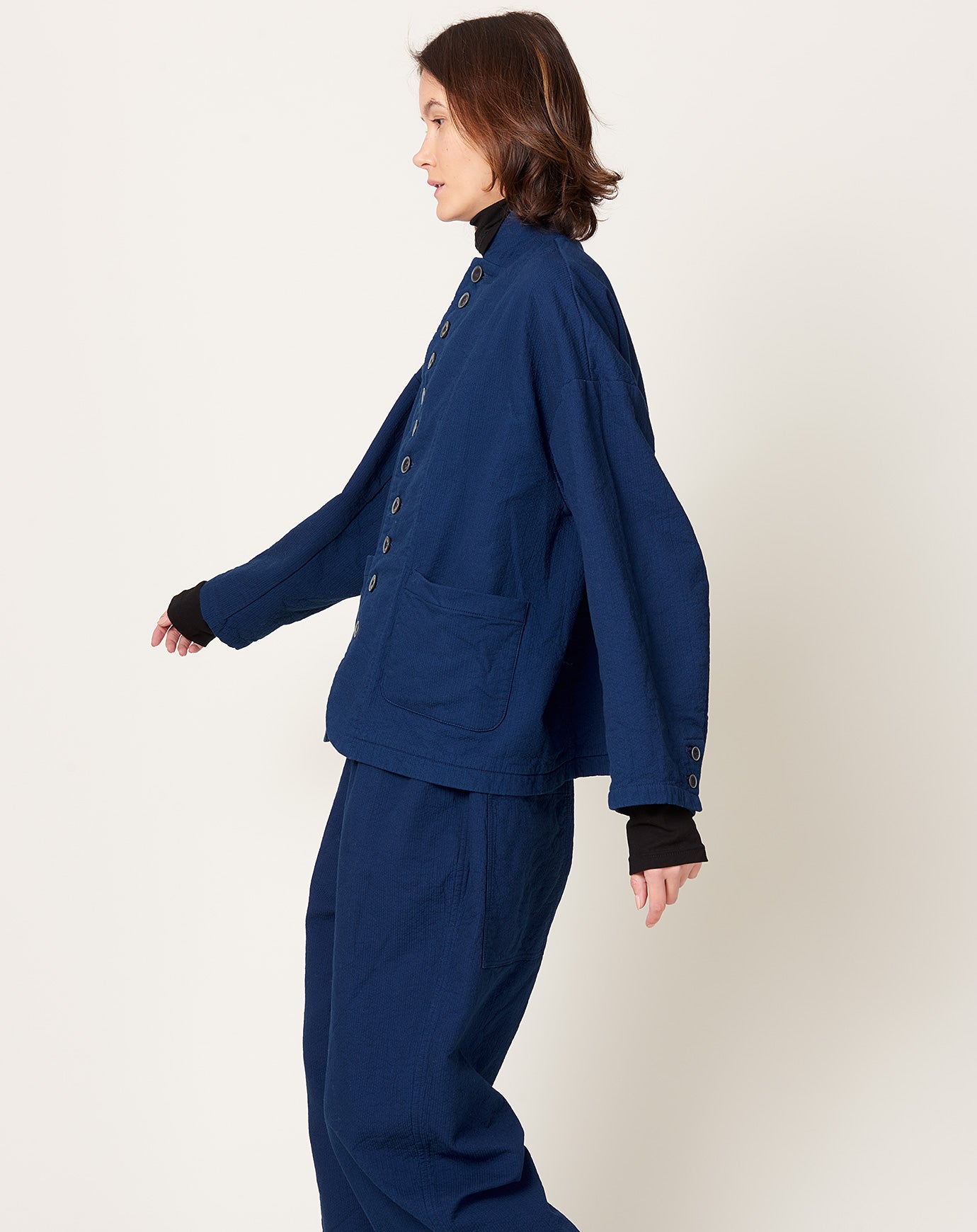 Ichi Antiquités SASHIKO INDIGO Jacket