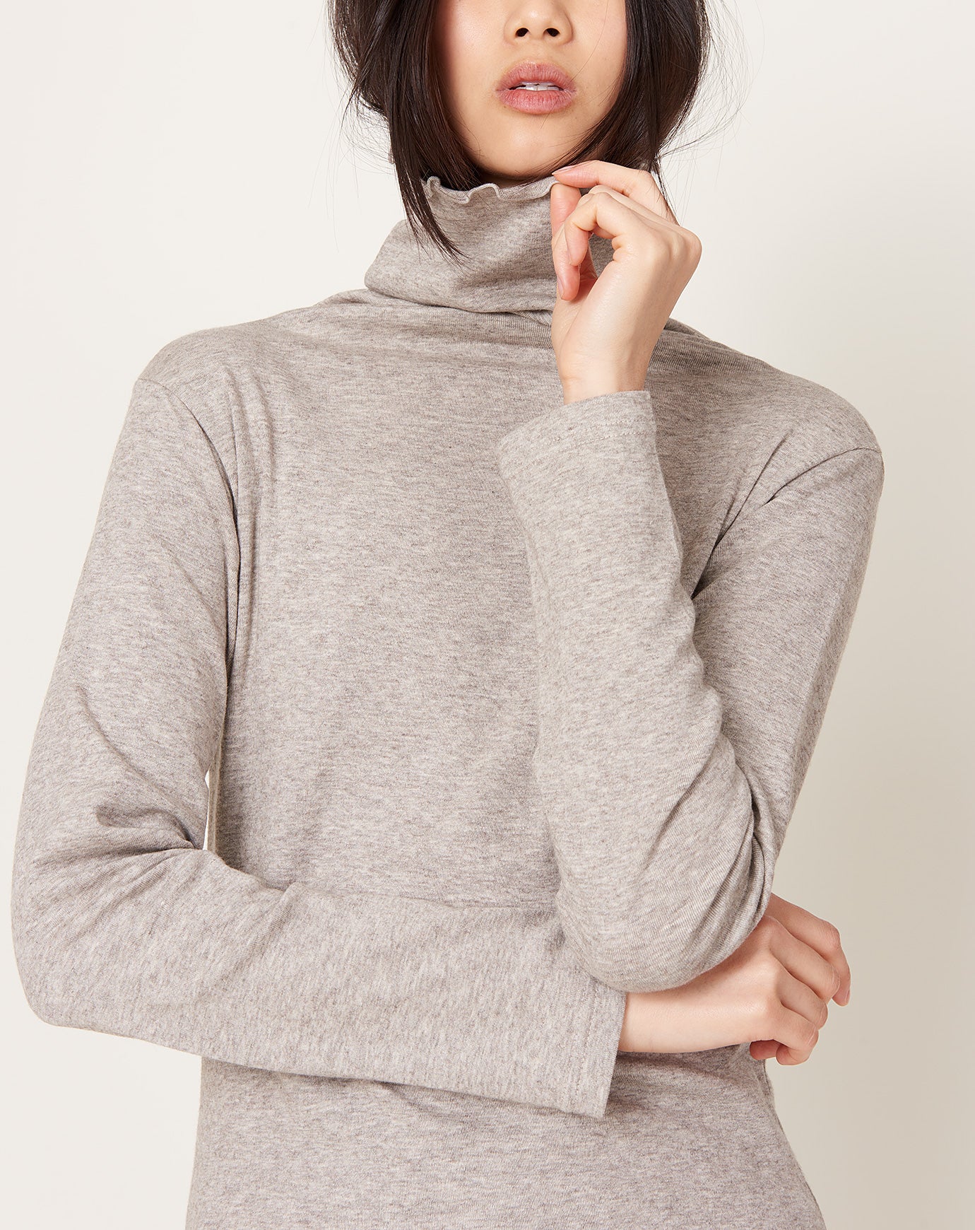 Ichi Antiquités YAK/C Turtleneck in Natural