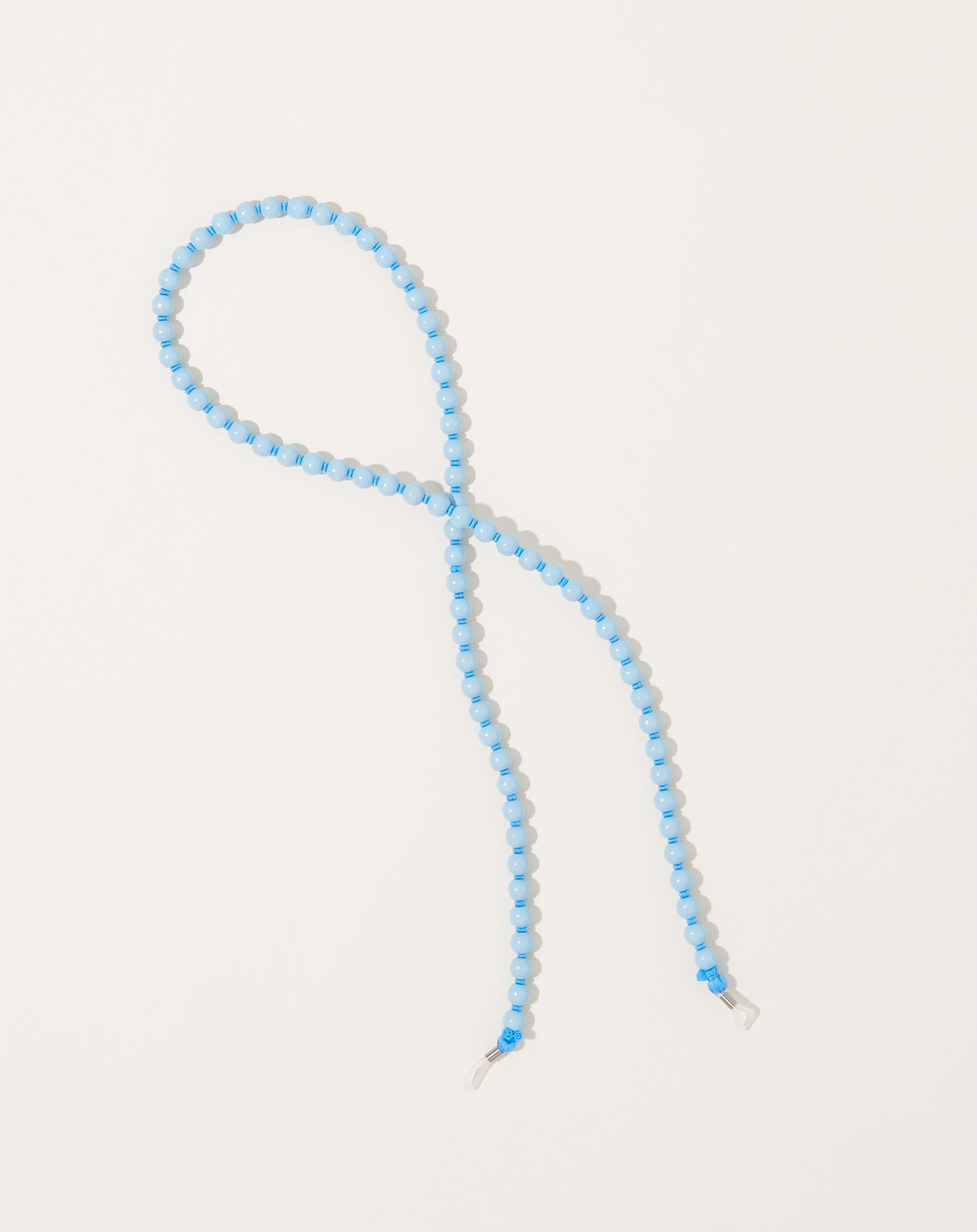 Ina Seifart Brillenkette Eyeglass Chain in Pastel Blue on Sky Blue