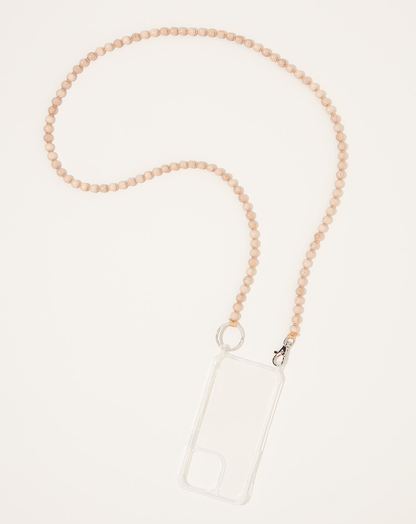 Ina Seifart Handykette iPhone Necklace in Natural on Beige