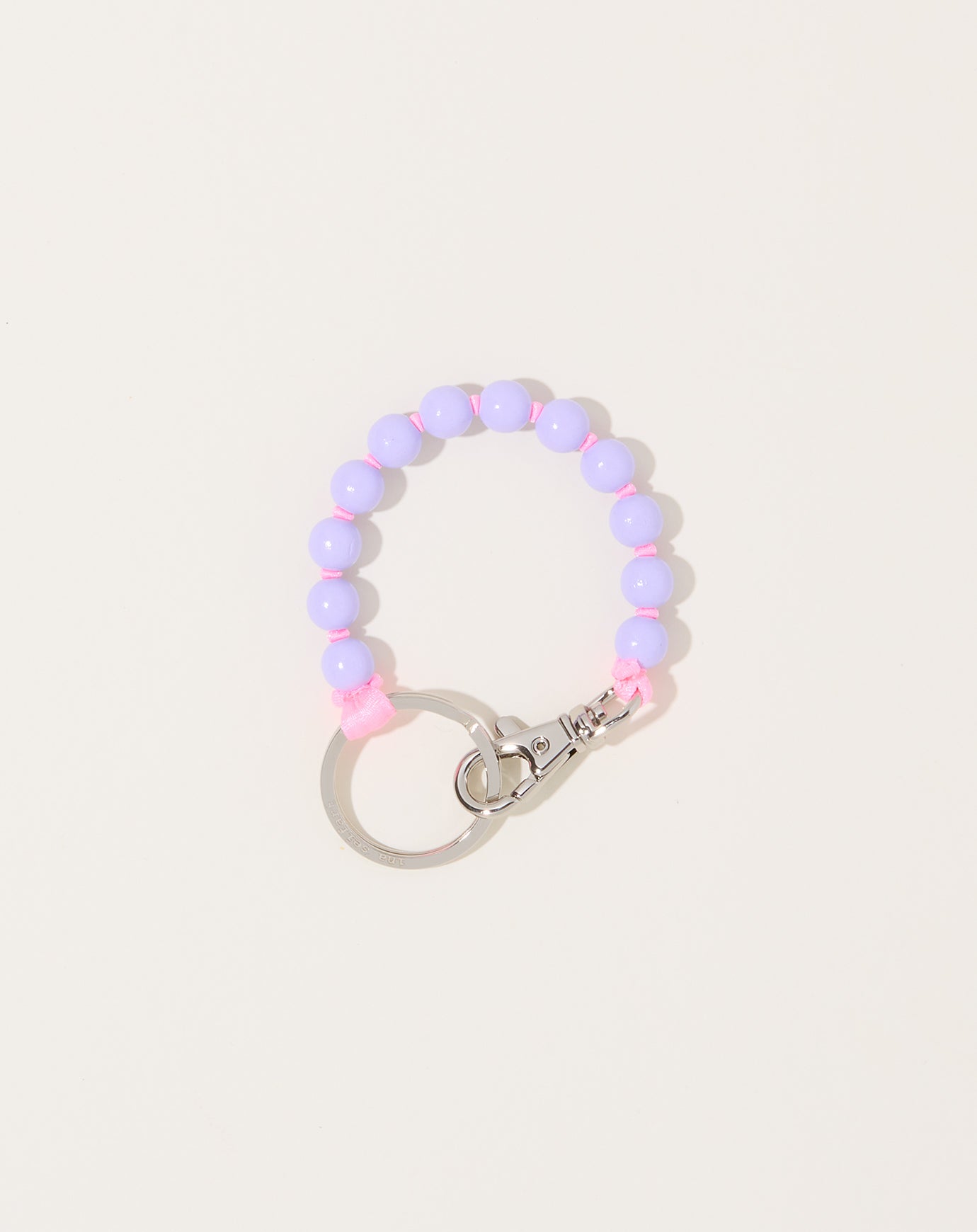 Ina Seifart Perlen Short Keyholder in Lilac on Rose