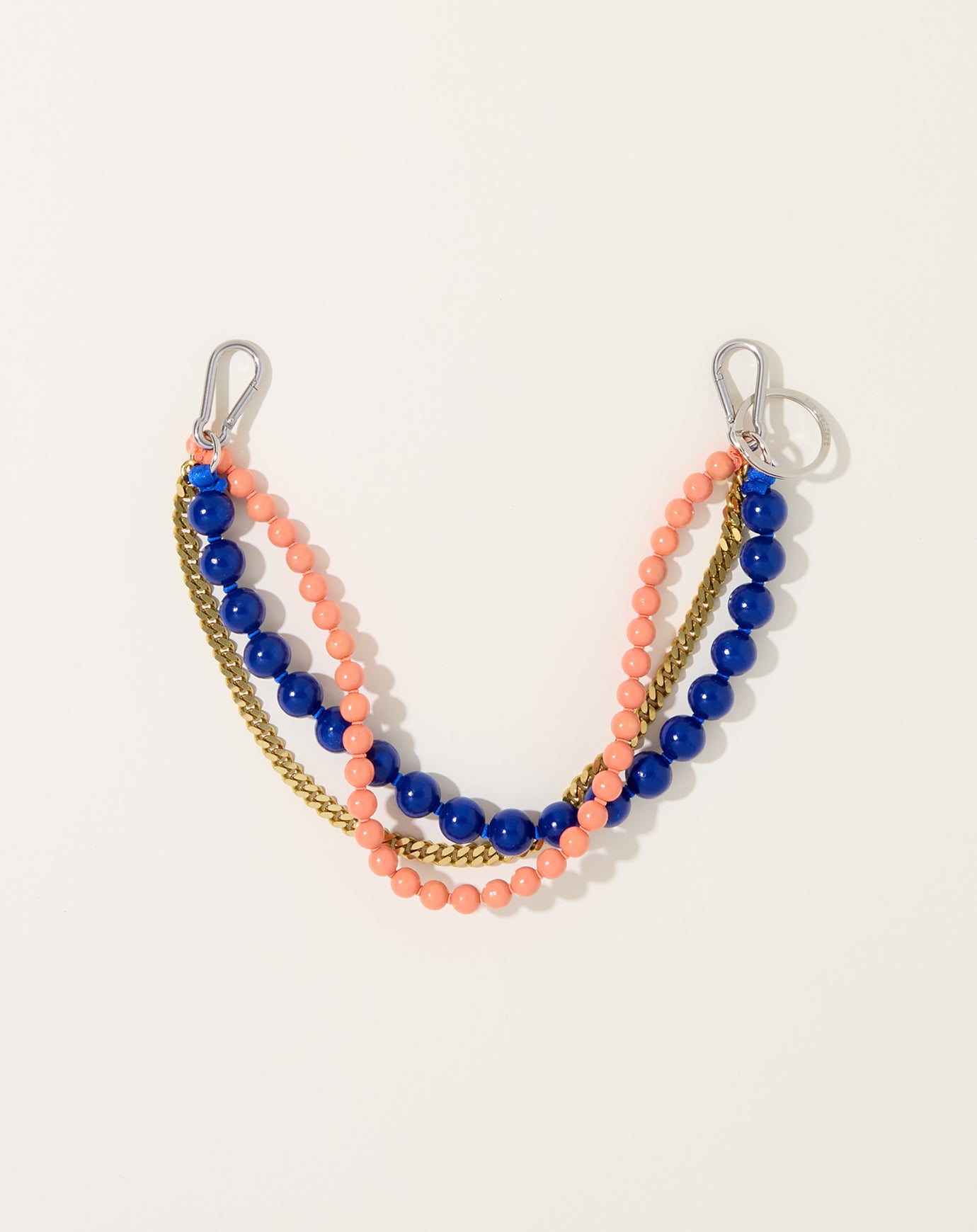 Ina Seifart Zoe Bag Charm in Blue and Lax