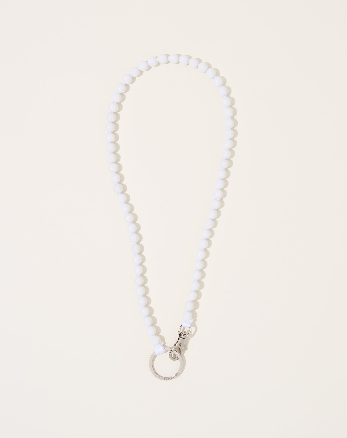 Ina Seifart Perlen Long Keyholder in White