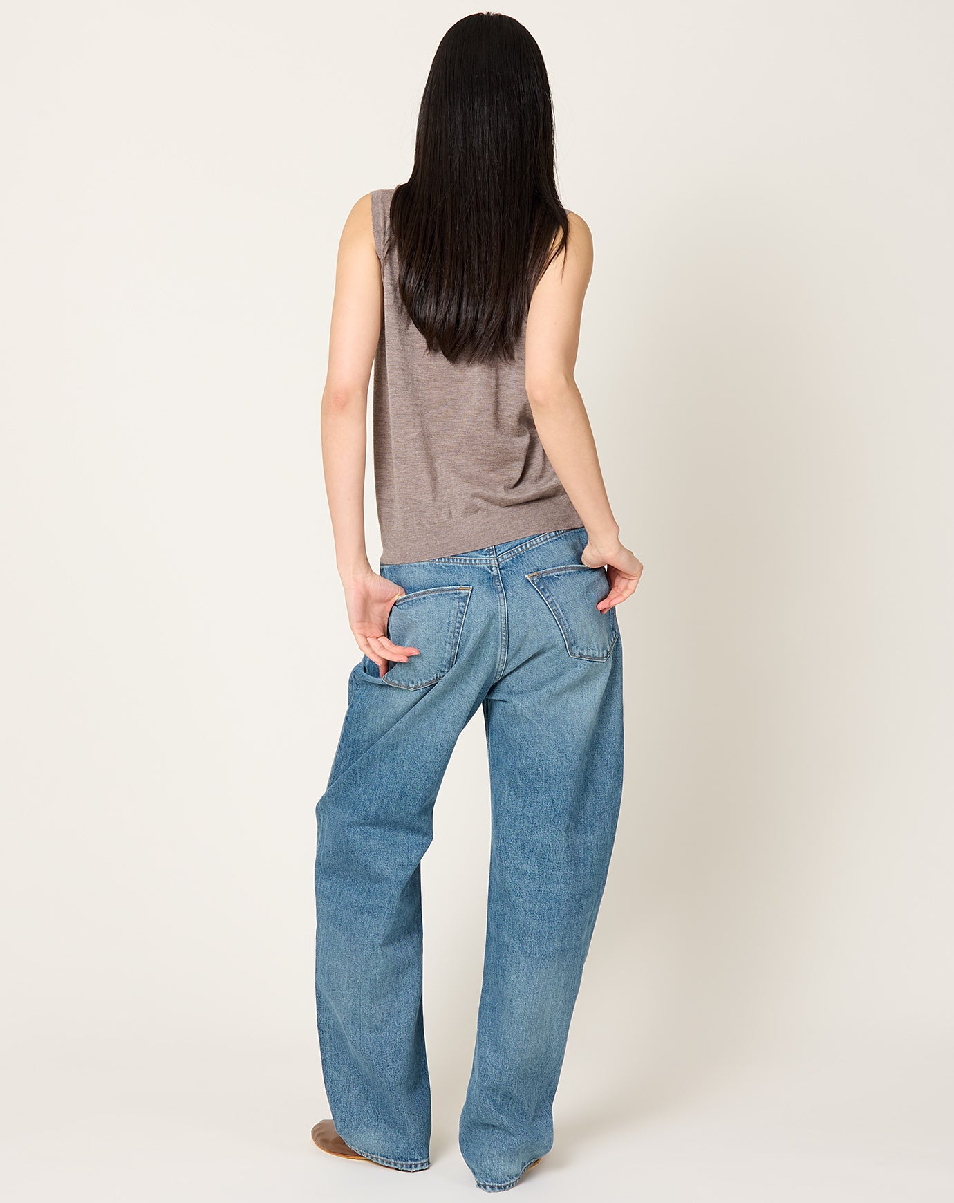 Jamie Haller Fan Jean in Borrego Indigo