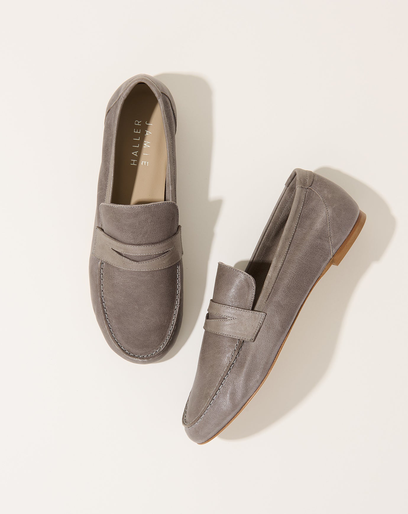 Jamie Haller Unlined Penny Loafer in Graphite