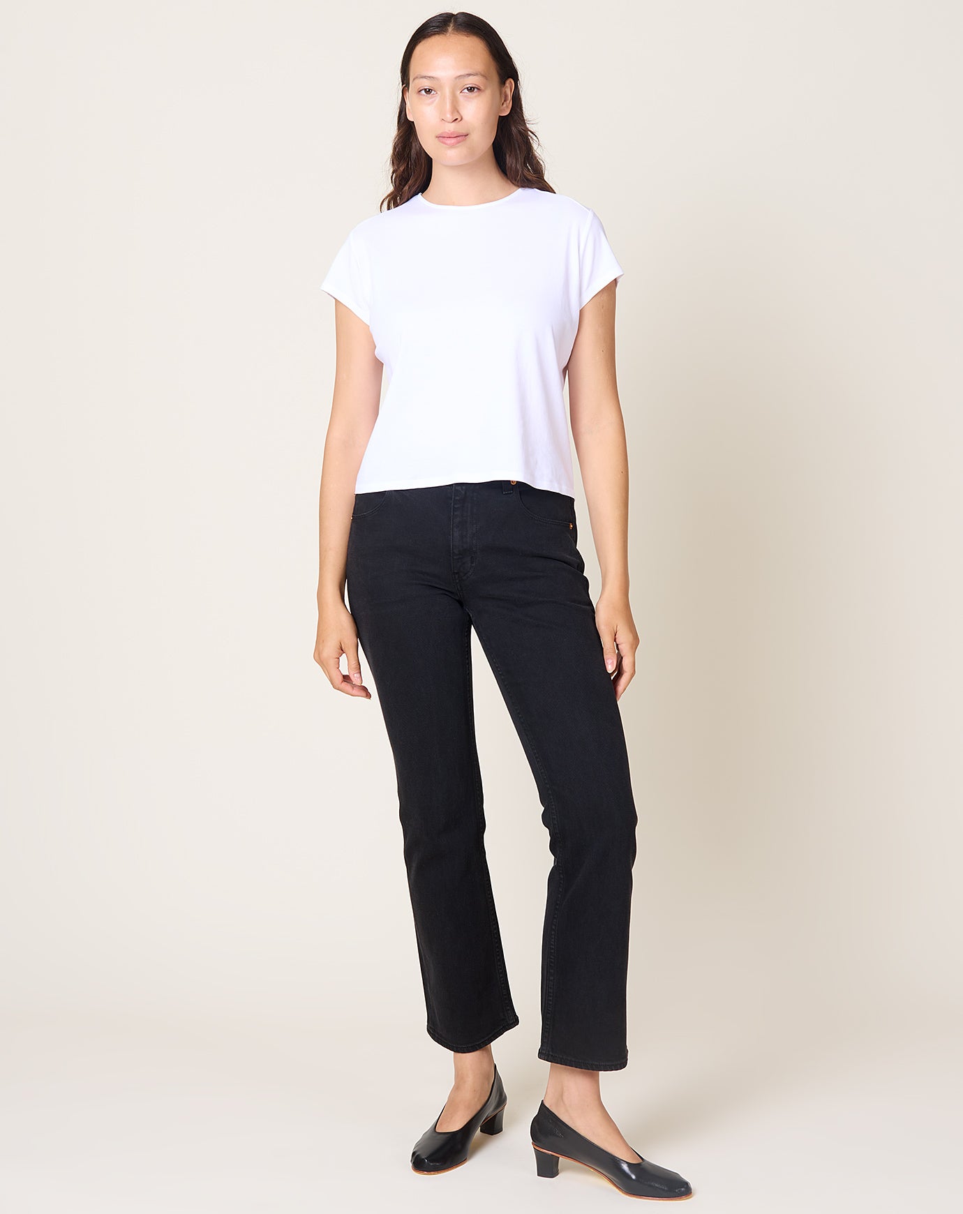 Jamie Haller Rooney Mid in Washed Black