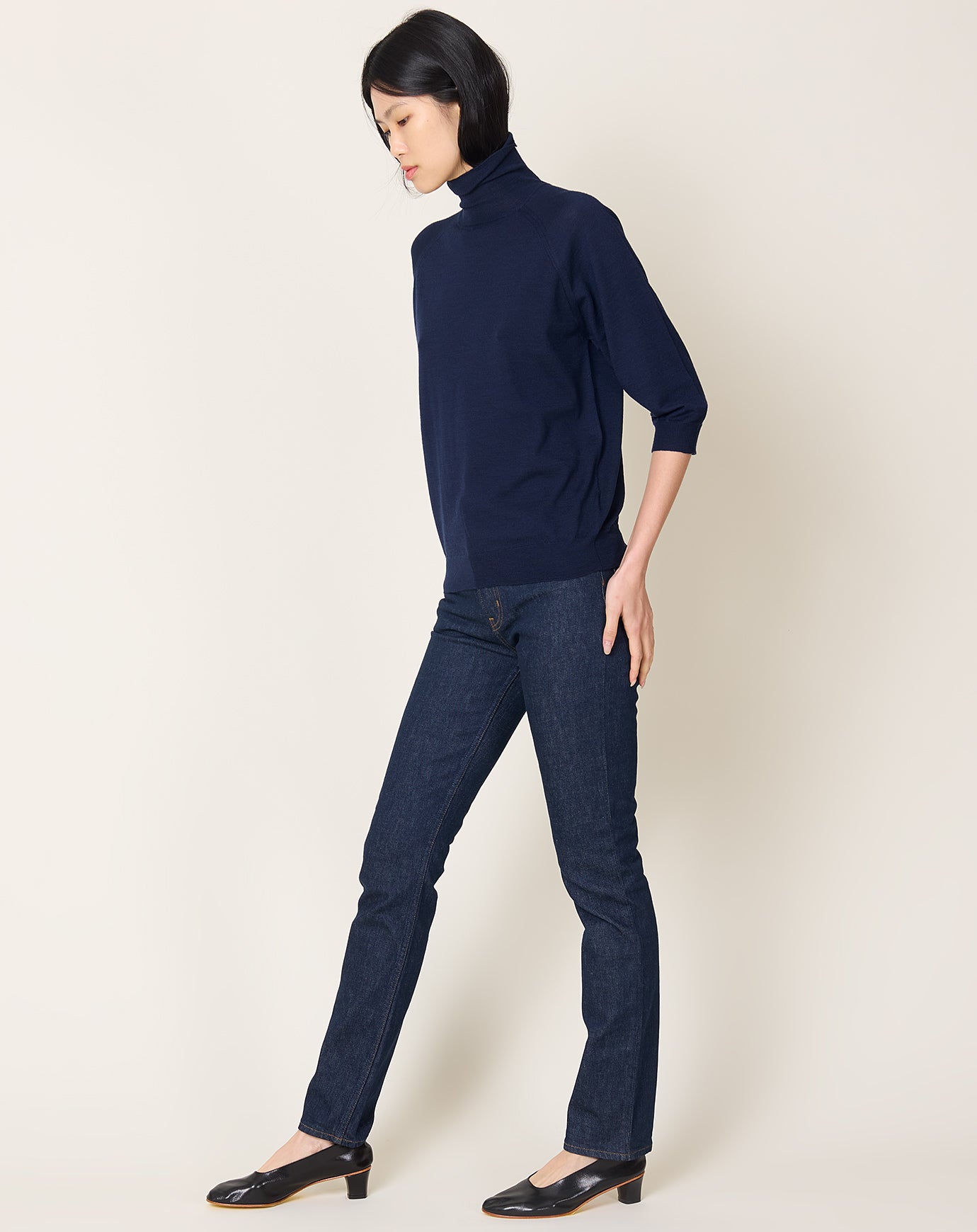 Jamie Haller Slim Stovepipe Jean in Raw Rinse