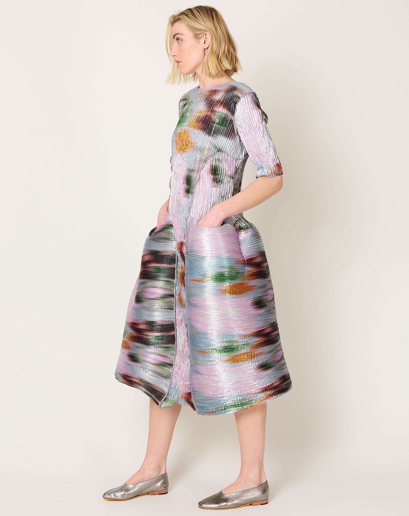 Julia Heuer Uma Dress in Metallic Maris