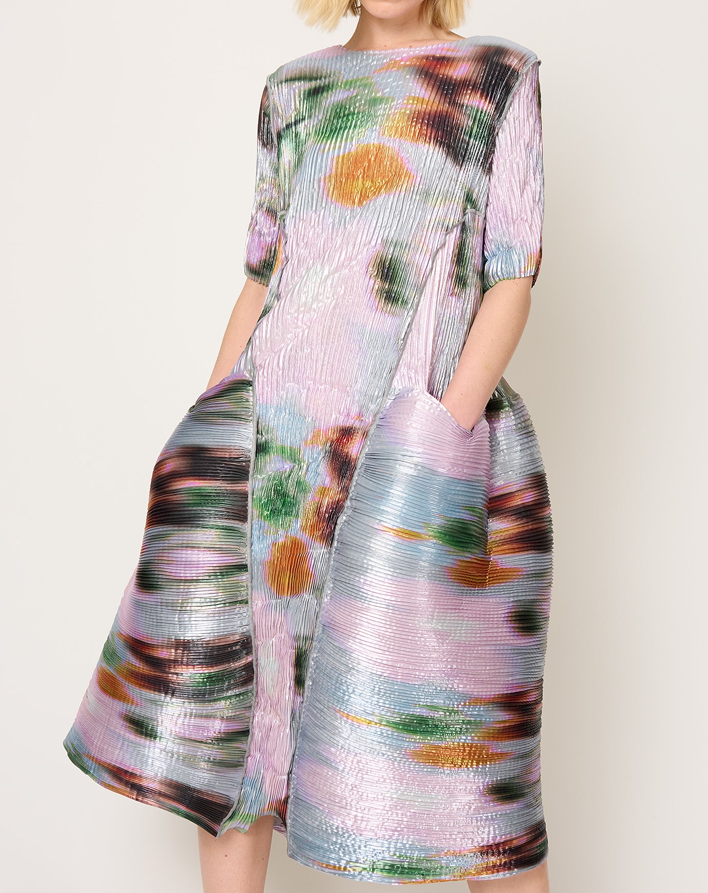 Julia Heuer Uma Dress in Metallic Maris