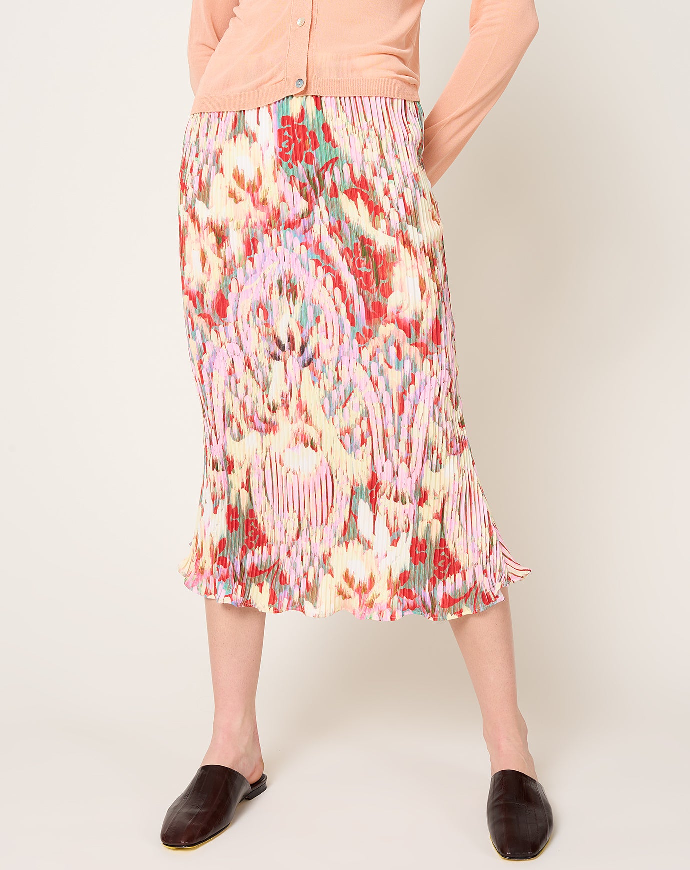 Julia Heuer Milla Pleated Skirt in Jim