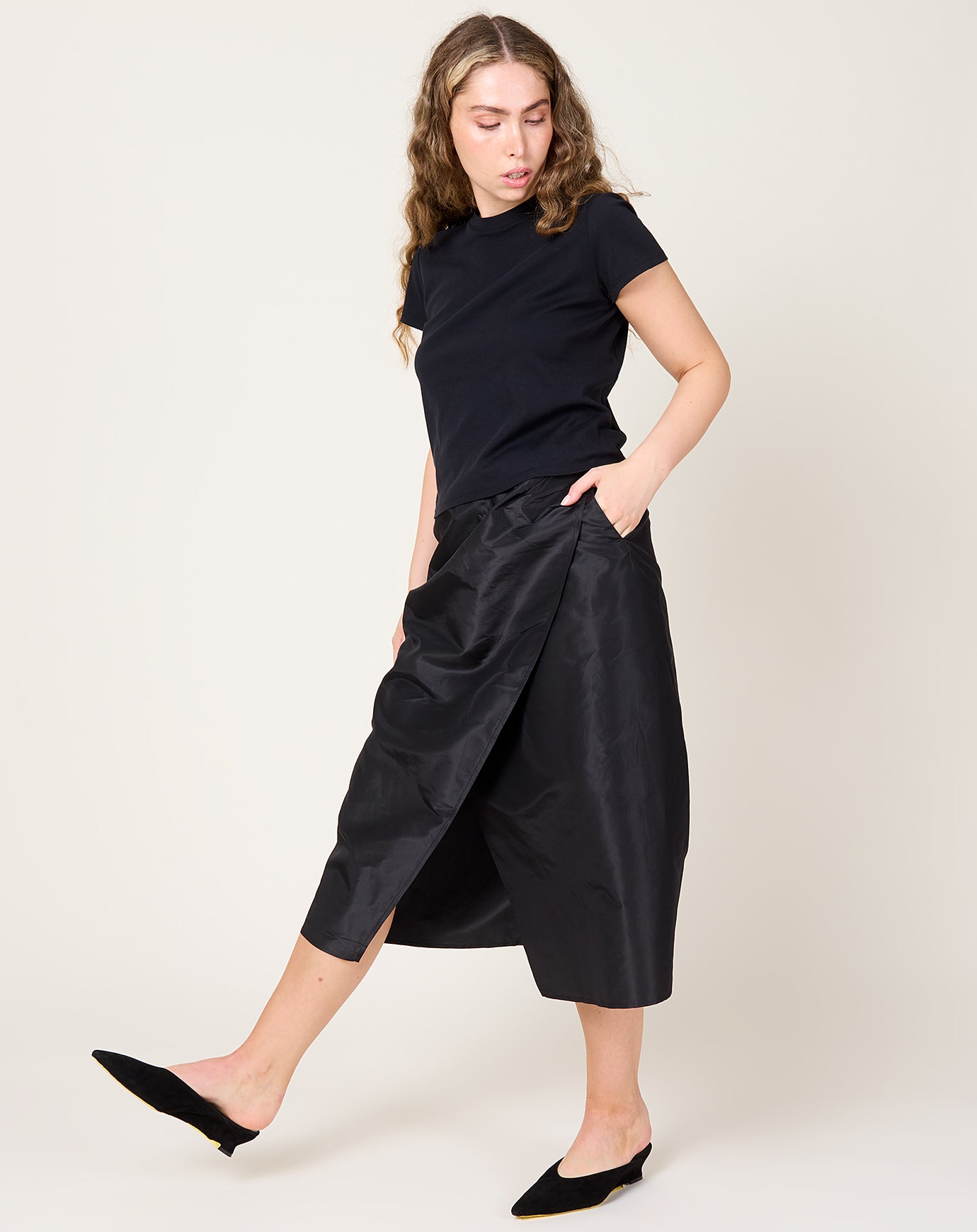 Kallmeyer Cecile Wrap Skirt in Black