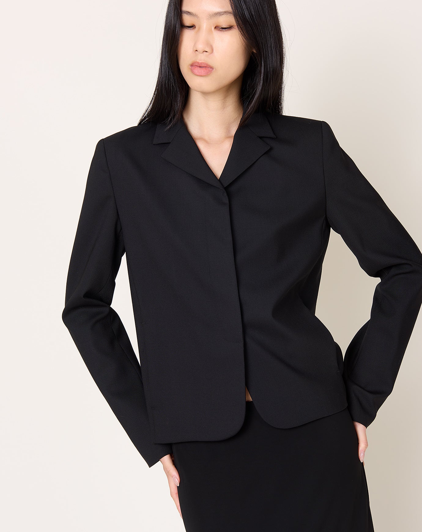 Kallmeyer Iman Shrunken Blazer in Black