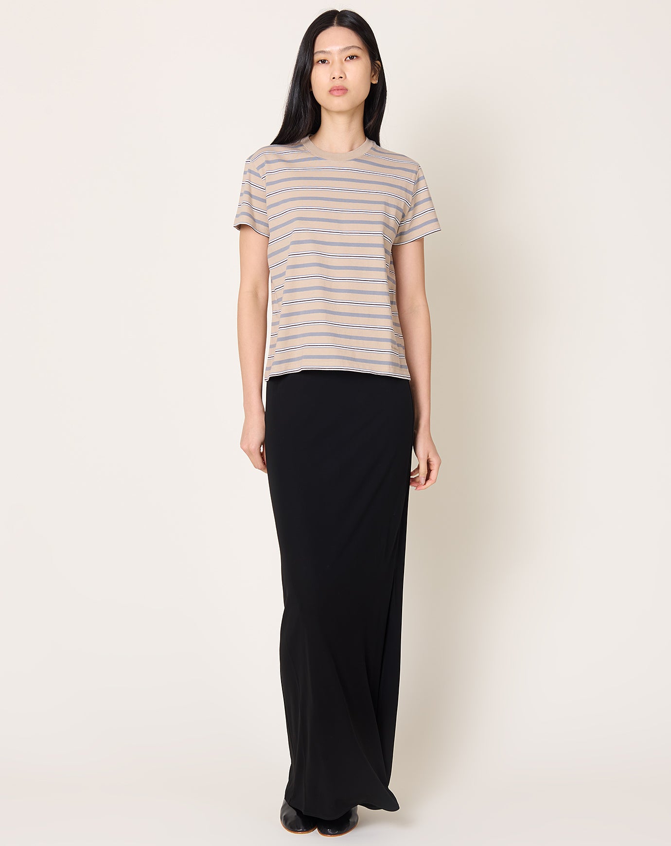 Kallmeyer Kenzie T-Shirt in Almond Stripe