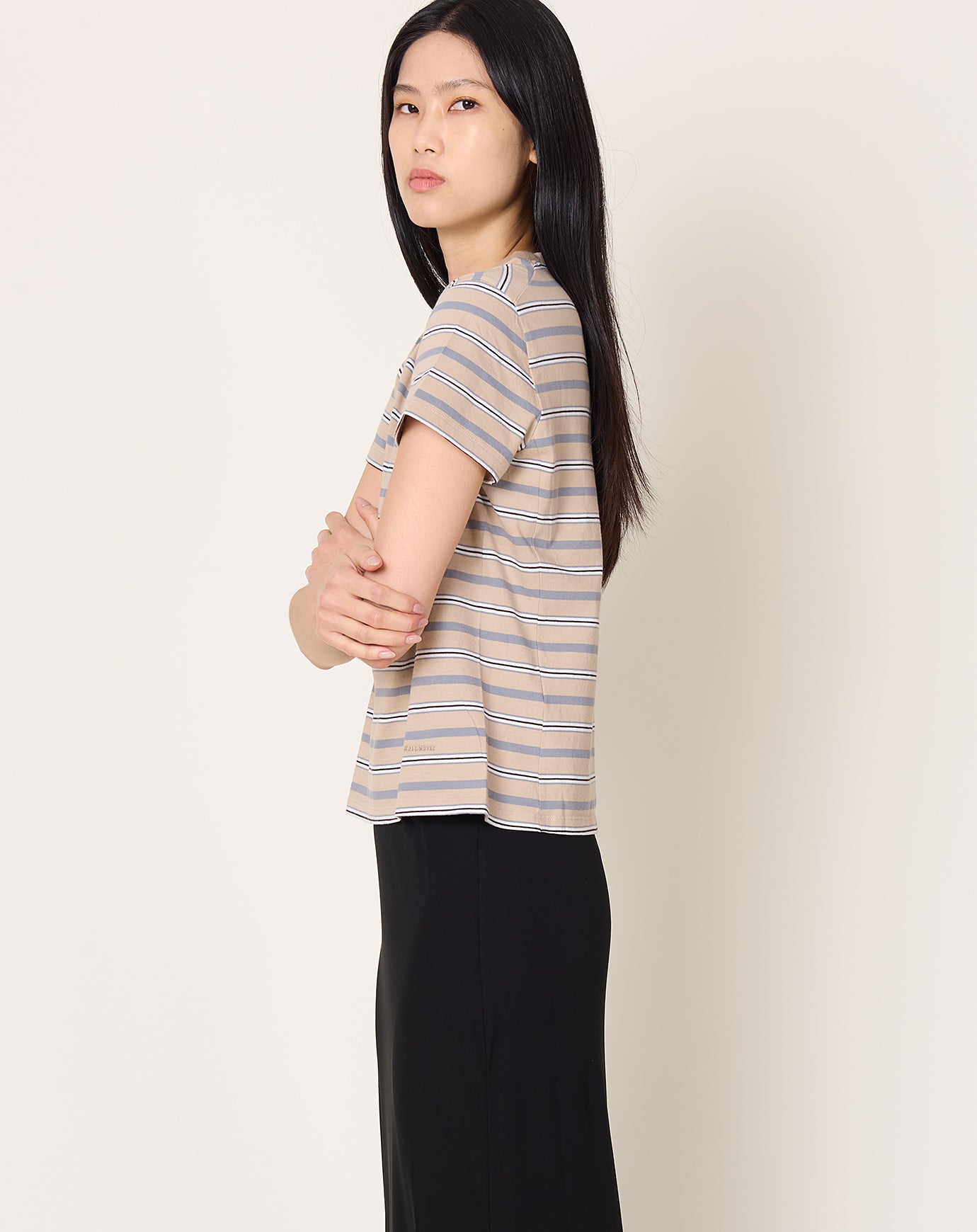 Kallmeyer Kenzie T-Shirt in Almond Stripe
